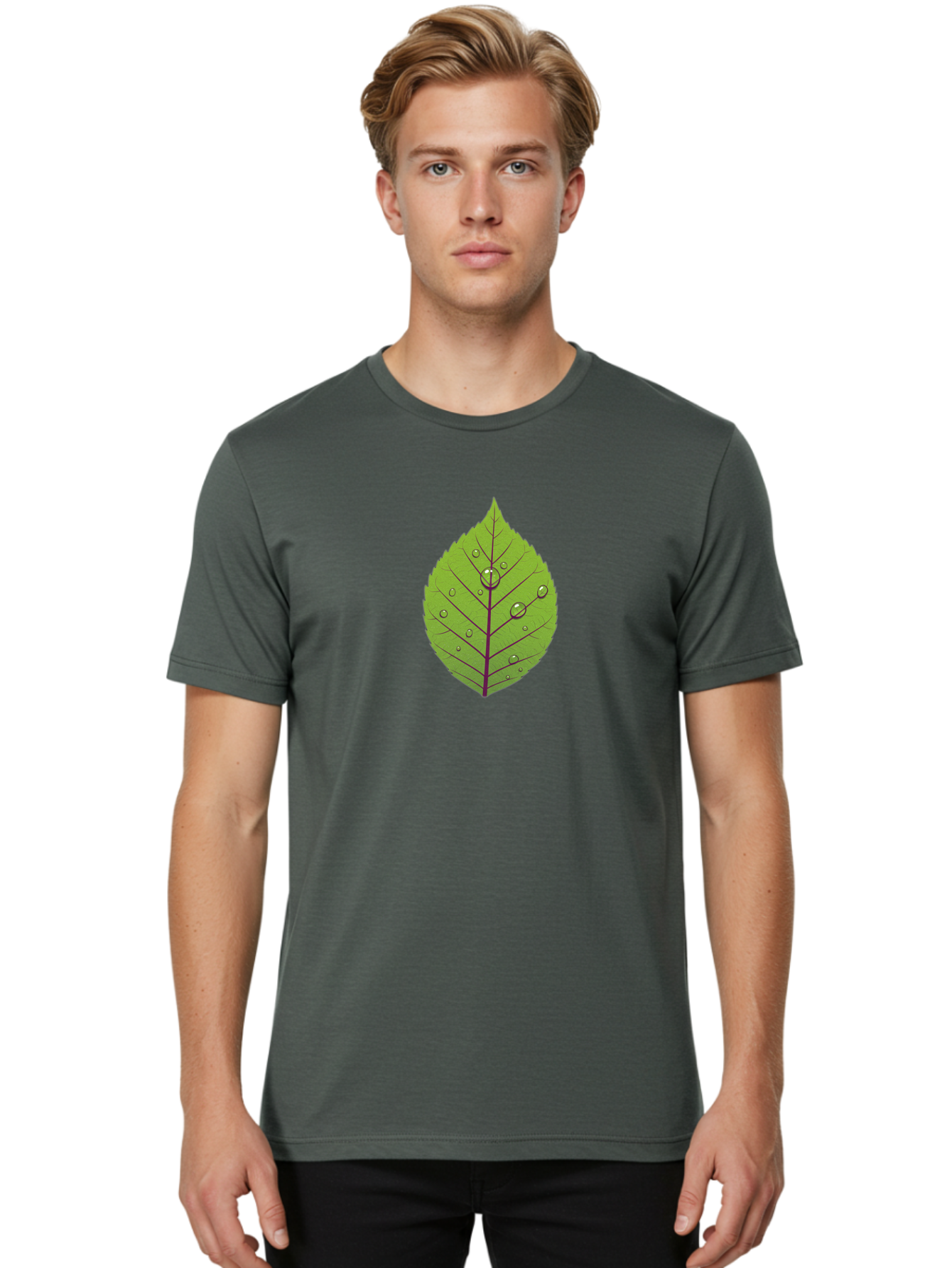 Green-Leaf Men'S Graphic Tee, 100% Cotton, Comfortable Casual Summer Wear, Machine Washable, Vintage Camera, Old Camera, Antique Camera, Black Camera, Classic Photography, Photography Equipment, Nostalgic Device, Film Camera, Camera Art Bak714