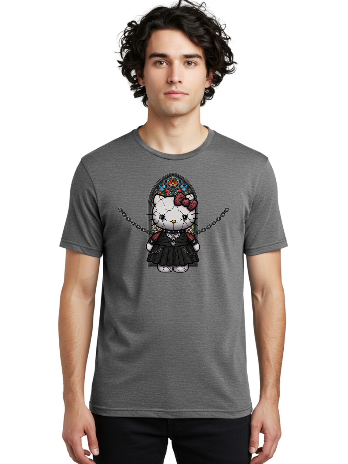 Hello-Kitty-Emo Men'S Graphic Tee, 100% Cotton, Comfortable Casual Summer Wear, Machine Washable, Vintage Camera, Old Camera, Antique Camera, Black Camera, Classic Photography, Photography Equipment, Nostalgic Device, Film Camera, Camera Art Bak724