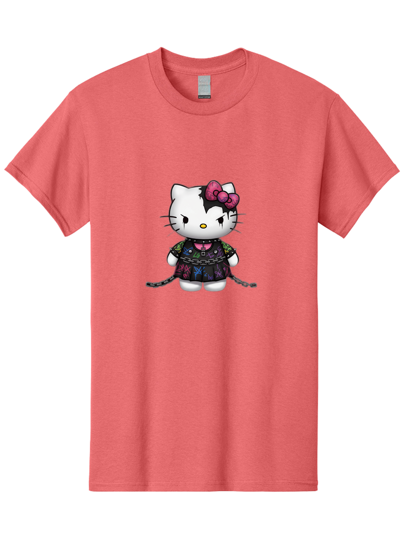 Hello-Kitty-Graffiti Men'S Graphic Tee, 100% Cotton, Comfortable Casual Summer Wear, Machine Washable, Vintage Camera, Old Camera, Antique Camera, Black Camera, Classic Photography, Photography Equipment, Nostalgic Device, Film Camera, Bak725