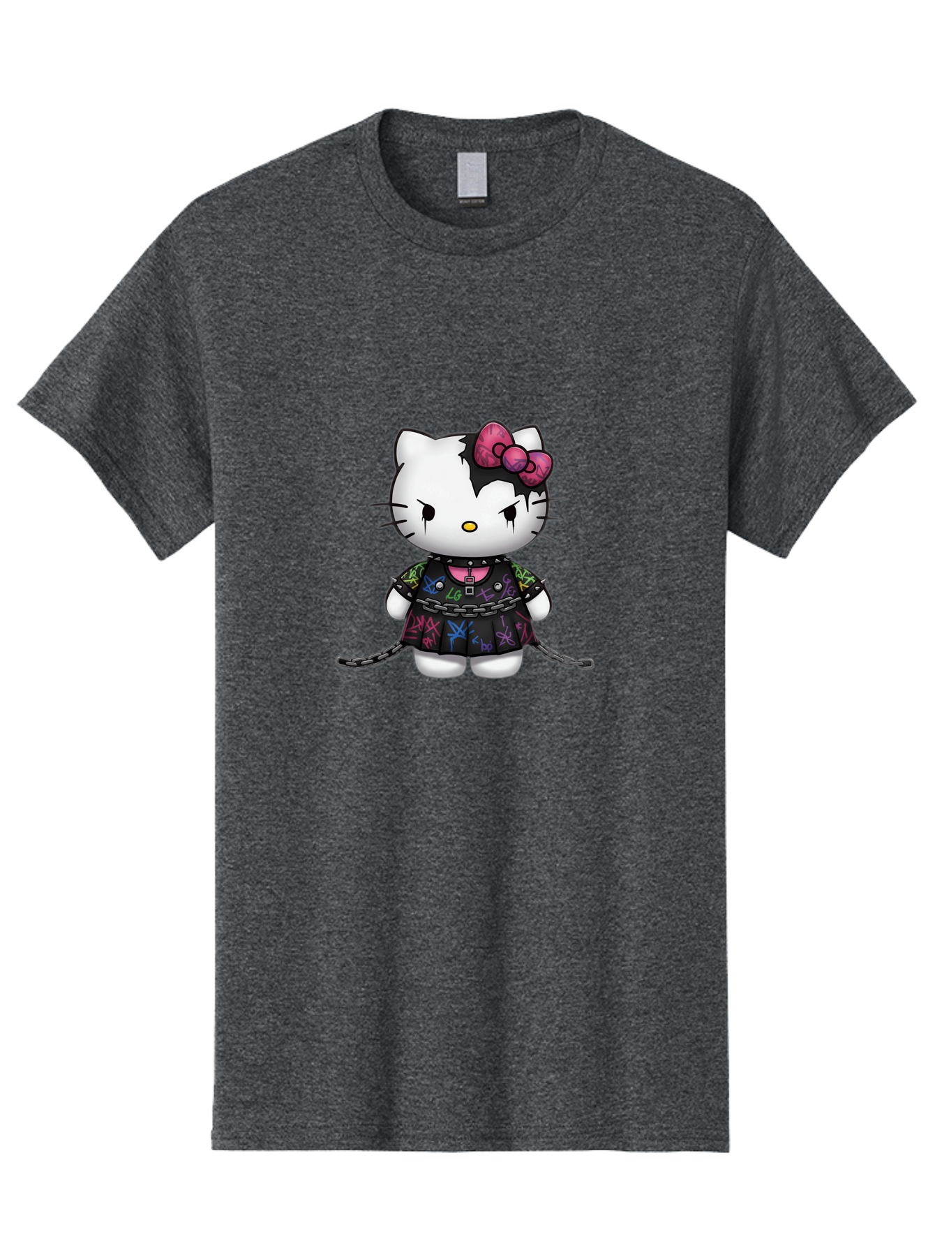 Hello-Kitty-Graffiti Men'S Graphic Tee, 100% Cotton, Comfortable Casual Summer Wear, Machine Washable, Vintage Camera, Old Camera, Antique Camera, Black Camera, Classic Photography, Photography Equipment, Nostalgic Device, Film Camera, Bak725