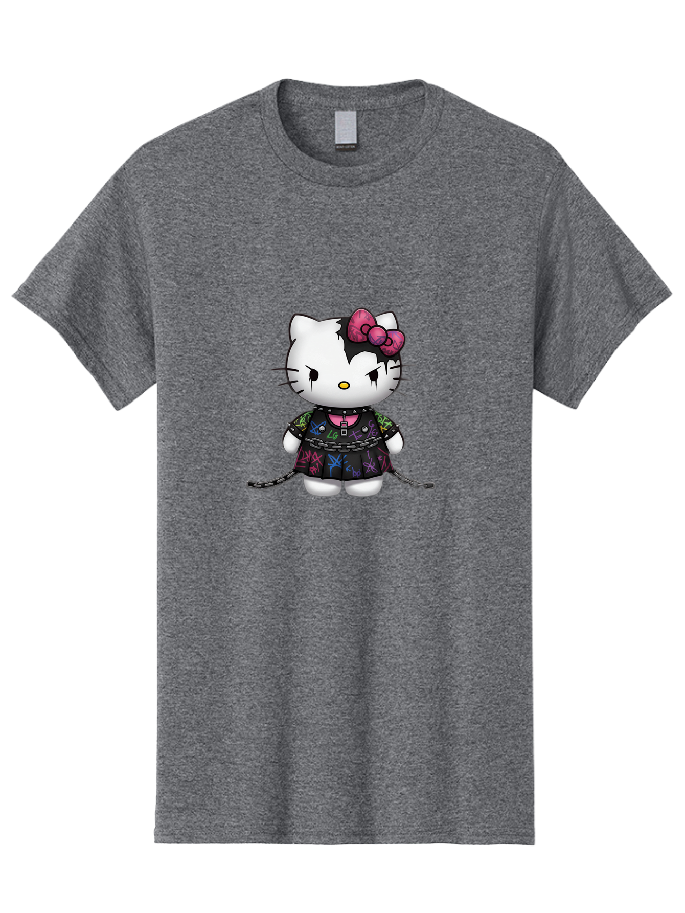 Hello-Kitty-Graffiti Men'S Graphic Tee, 100% Cotton, Comfortable Casual Summer Wear, Machine Washable, Vintage Camera, Old Camera, Antique Camera, Black Camera, Classic Photography, Photography Equipment, Nostalgic Device, Film Camera, Bak725