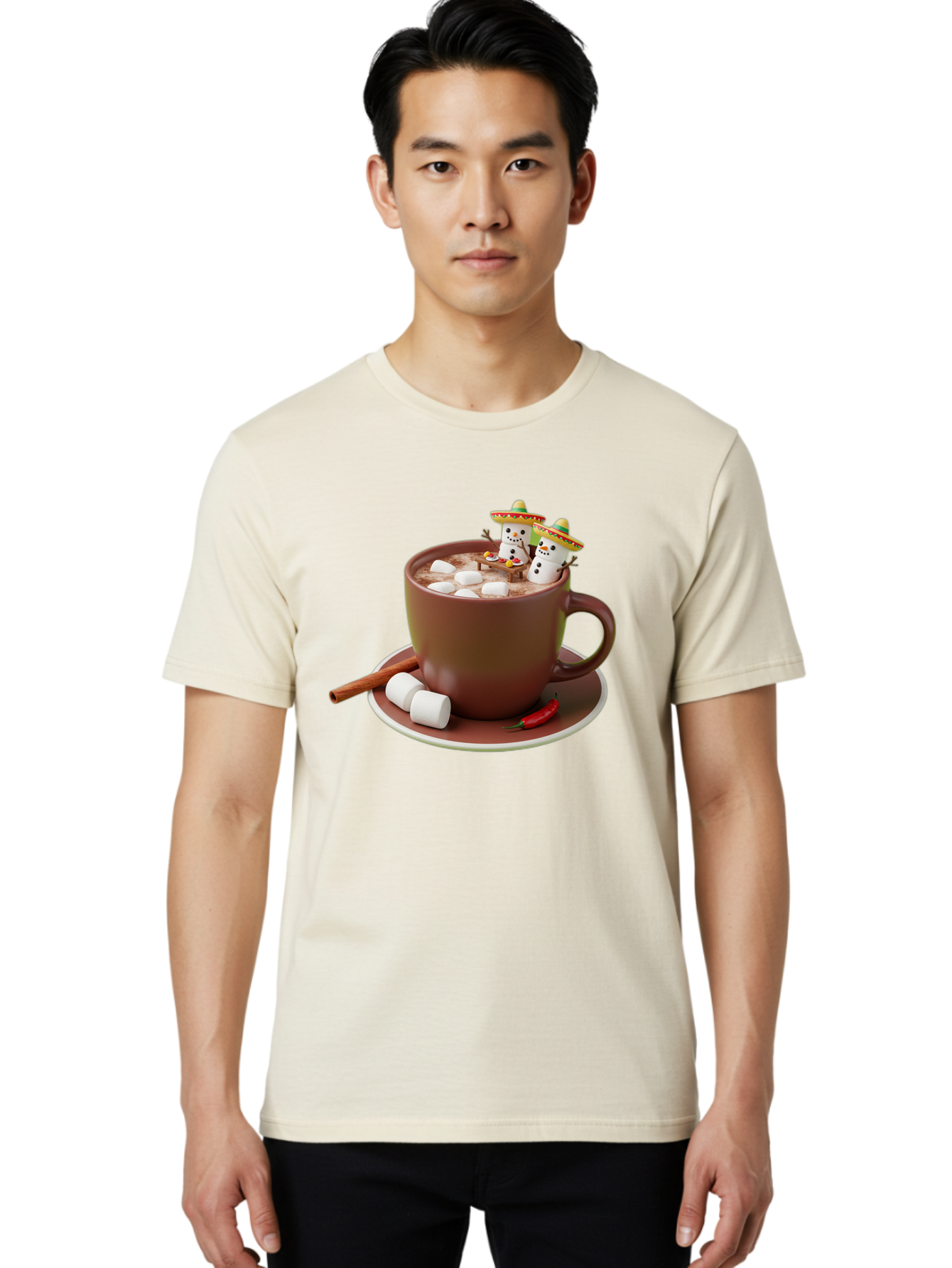 Hot-Chocolate-1 Men'S Graphic Tee, 100% Cotton, Comfortable Casual Summer Wear, Machine Washable, Vintage Camera, Old Camera, Antique Camera, Black Camera, Classic Photography, Photography Equipment, Nostalgic Device, Film Camera, Camera Art Bak728