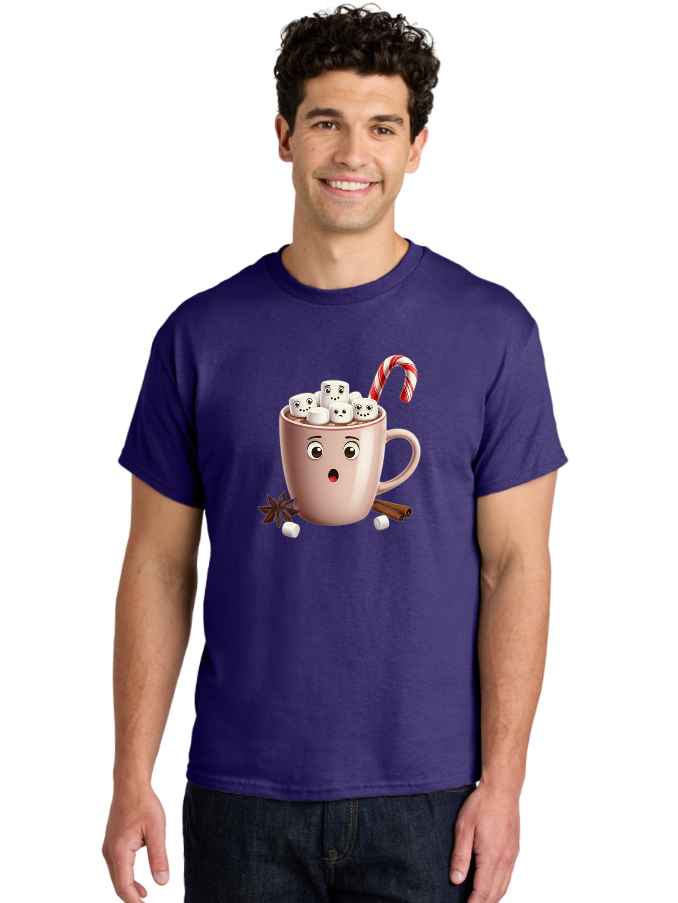 Hot-Chocolate-Mug-1 Men'S Graphic Tee, 100% Cotton, Comfortable Casual Summer Wear, Machine Washable, Vintage Camera, Old Camera, Antique Camera, Black Camera, Classic Photography, Photography Equipment, Nostalgic Device, Film Camera, Bak730