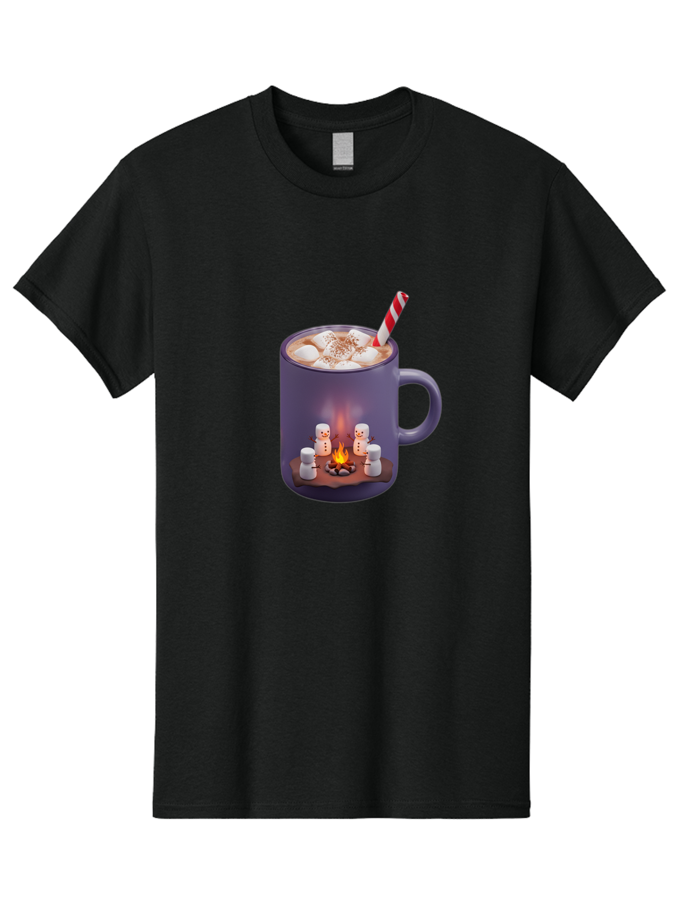 Hot-Chocolate-Mug Men'S Graphic Tee, 100% Cotton, Comfortable Casual Summer Wear, Machine Washable, Vintage Camera, Old Camera, Antique Camera, Black Camera, Classic Photography, Photography Equipment, Nostalgic Device, Film Camera, Camera Art Bak731
