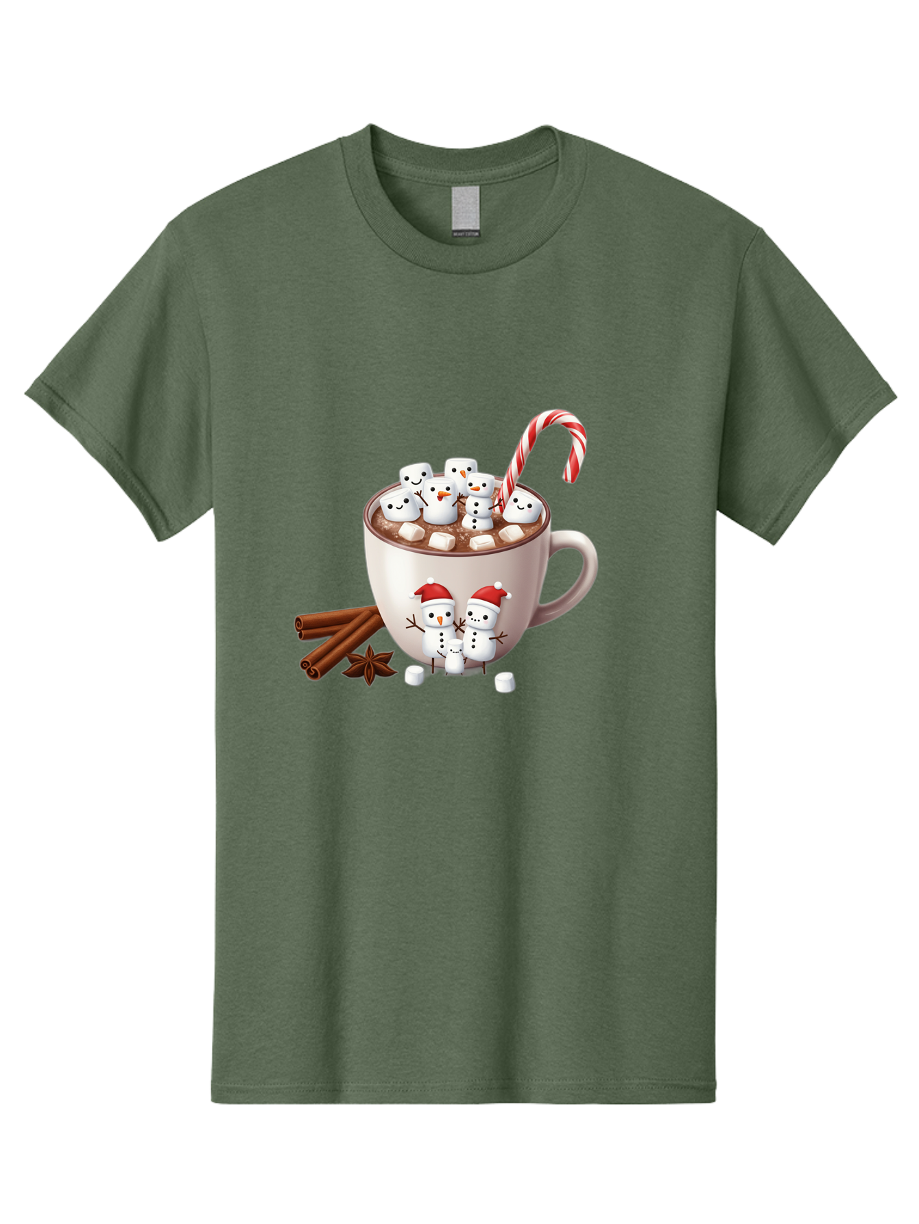 Hot-Chocolate-Snowmen-1 Men'S Graphic Tee, 100% Cotton, Comfortable Casual Summer Wear, Machine Washable, Vintage Camera, Old Camera, Antique Camera, Black Camera, Classic Photography, Photography Equipment, Nostalgic Device, Film Camera, Bak733