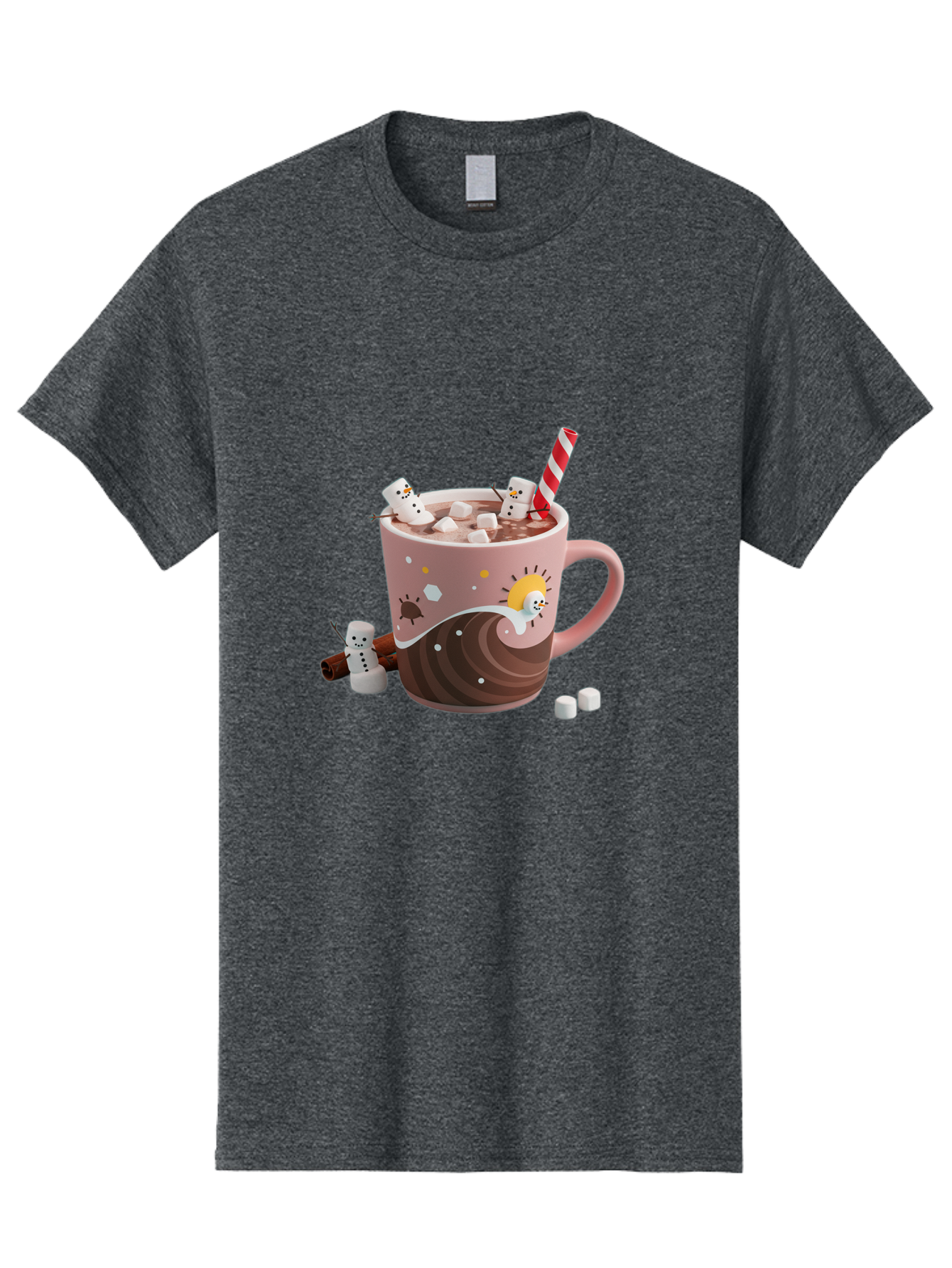 Hot-Chocolate-Snowmen Men'S Graphic Tee, 100% Cotton, Comfortable Casual Summer Wear, Machine Washable, Vintage Camera, Old Camera, Antique Camera, Black Camera, Classic Photography, Photography Equipment, Nostalgic Device, Film Camera, Bak734