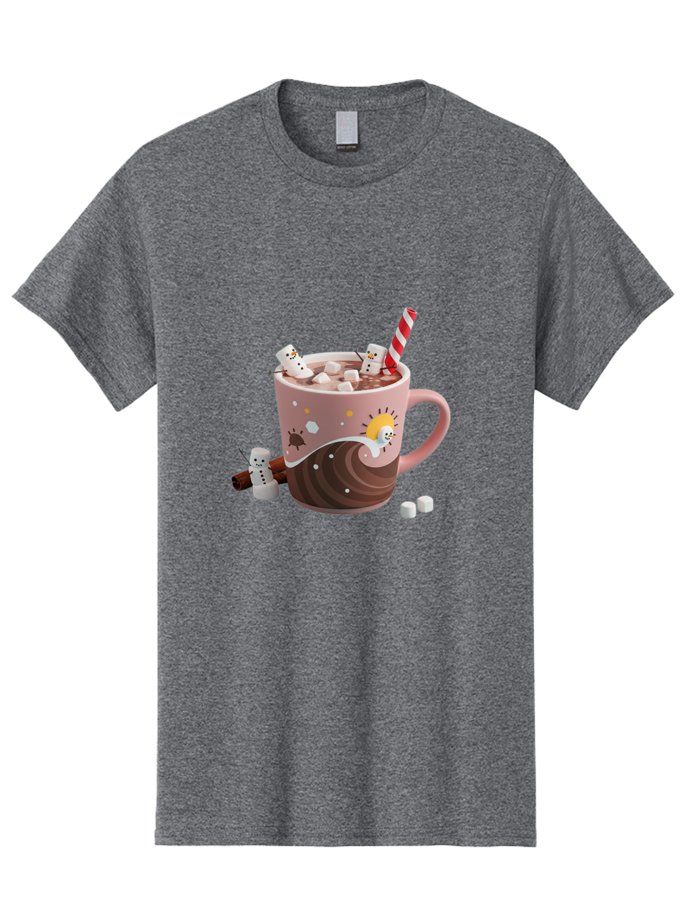 Hot-Chocolate-Snowmen Men'S Graphic Tee, 100% Cotton, Comfortable Casual Summer Wear, Machine Washable, Vintage Camera, Old Camera, Antique Camera, Black Camera, Classic Photography, Photography Equipment, Nostalgic Device, Film Camera, Bak734
