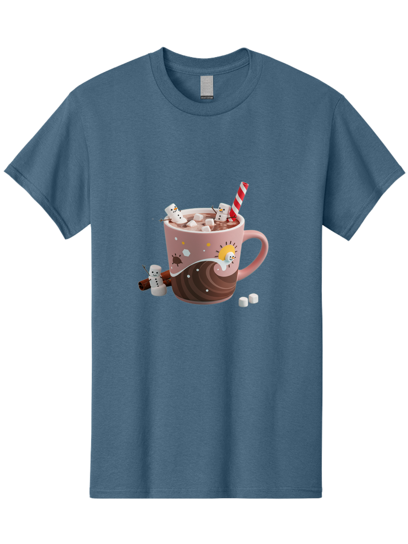 Hot-Chocolate-Snowmen Men'S Graphic Tee, 100% Cotton, Comfortable Casual Summer Wear, Machine Washable, Vintage Camera, Old Camera, Antique Camera, Black Camera, Classic Photography, Photography Equipment, Nostalgic Device, Film Camera, Bak734