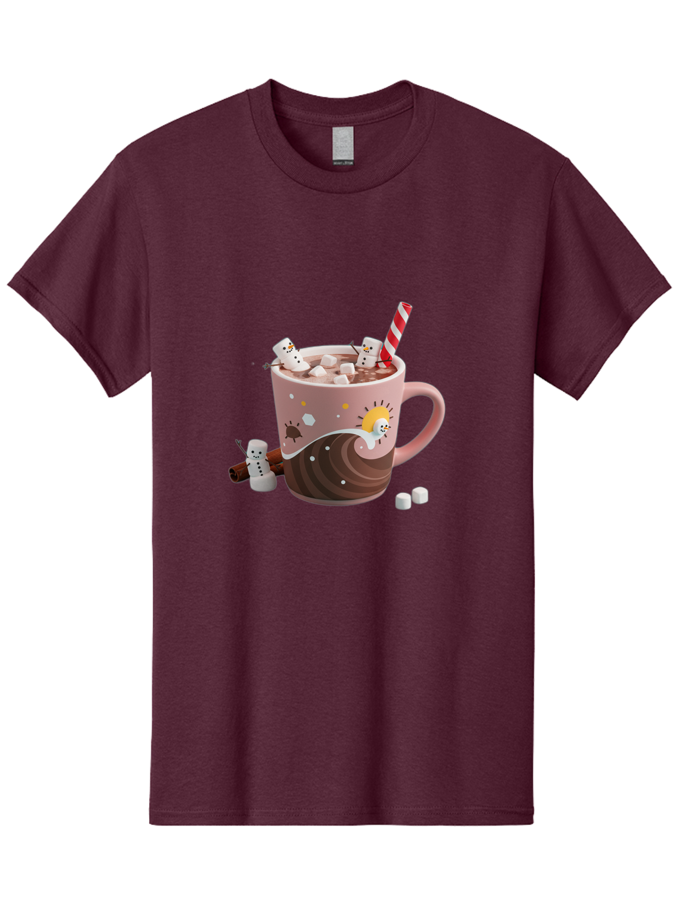 Hot-Chocolate-Snowmen Men'S Graphic Tee, 100% Cotton, Comfortable Casual Summer Wear, Machine Washable, Vintage Camera, Old Camera, Antique Camera, Black Camera, Classic Photography, Photography Equipment, Nostalgic Device, Film Camera, Bak734