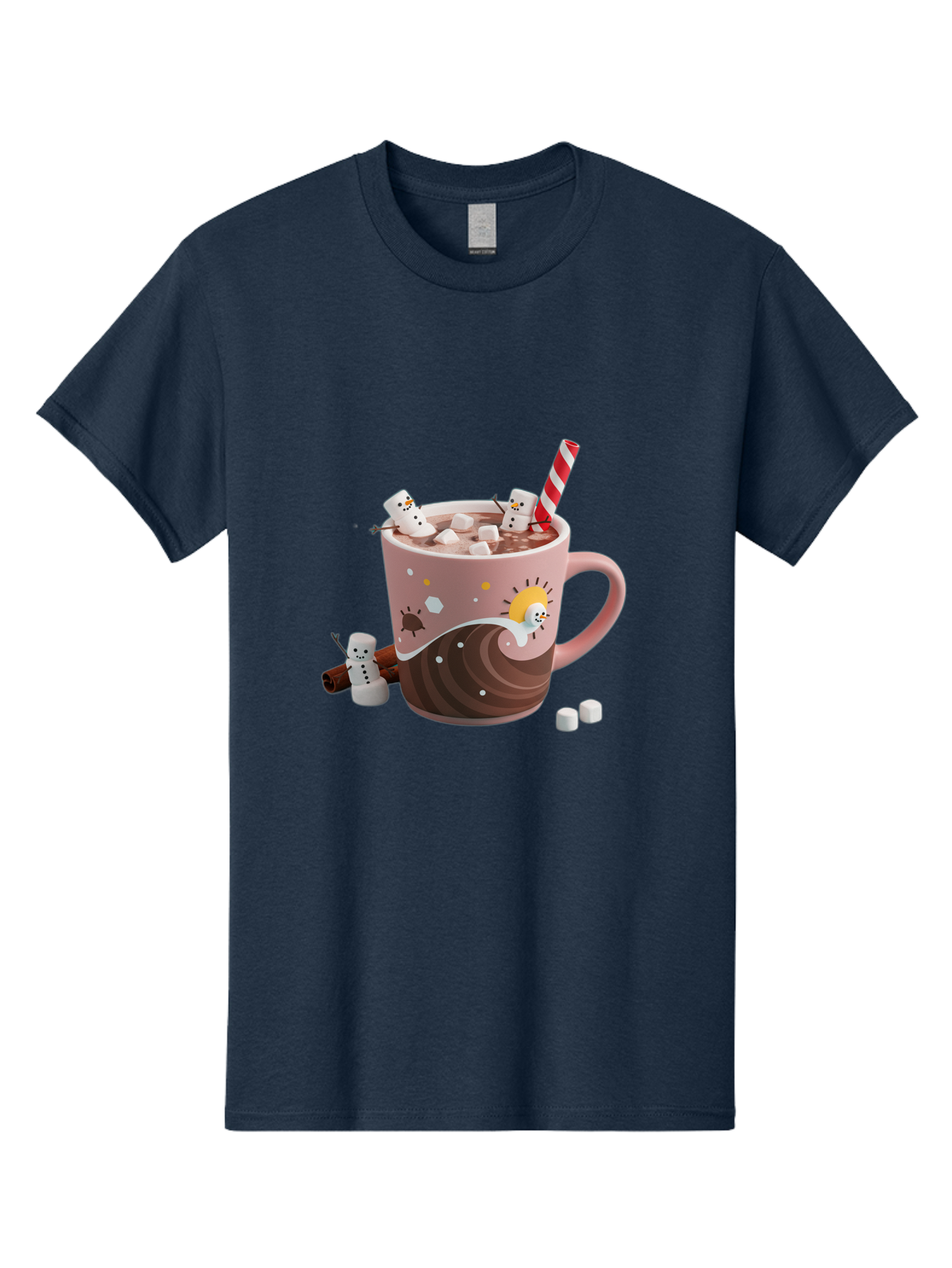 Hot-Chocolate-Snowmen Men'S Graphic Tee, 100% Cotton, Comfortable Casual Summer Wear, Machine Washable, Vintage Camera, Old Camera, Antique Camera, Black Camera, Classic Photography, Photography Equipment, Nostalgic Device, Film Camera, Bak734