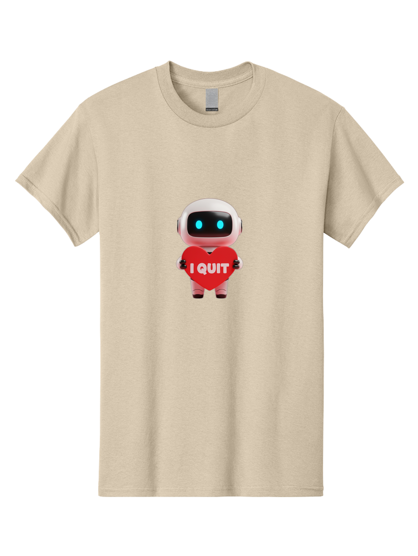 I-Quit-Robot-3 Men'S Graphic Tee, 100% Cotton, Comfortable Casual Summer Wear, Machine Washable, Vintage Camera, Old Camera, Antique Camera, Black Camera, Classic Photography, Photography Equipment, Nostalgic Device, Film Camera, Camera Art Bak745