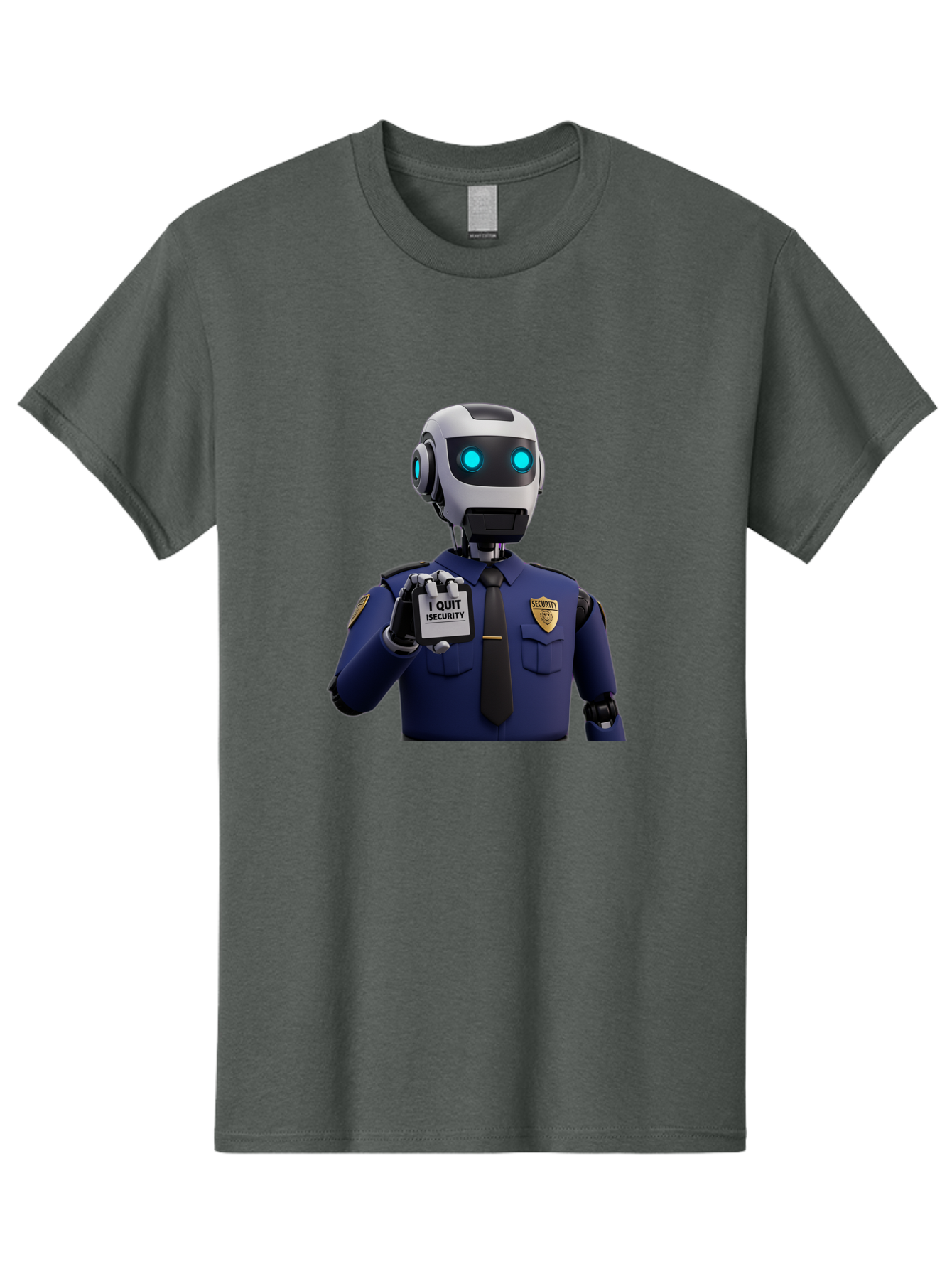 I-Quit-Security-Robot Men'S Graphic Tee, 100% Cotton, Comfortable Casual Summer Wear, Machine Washable, Vintage Camera, Old Camera, Antique Camera, Black Camera, Classic Photography, Photography Equipment, Nostalgic Device, Film Camera, Bak750