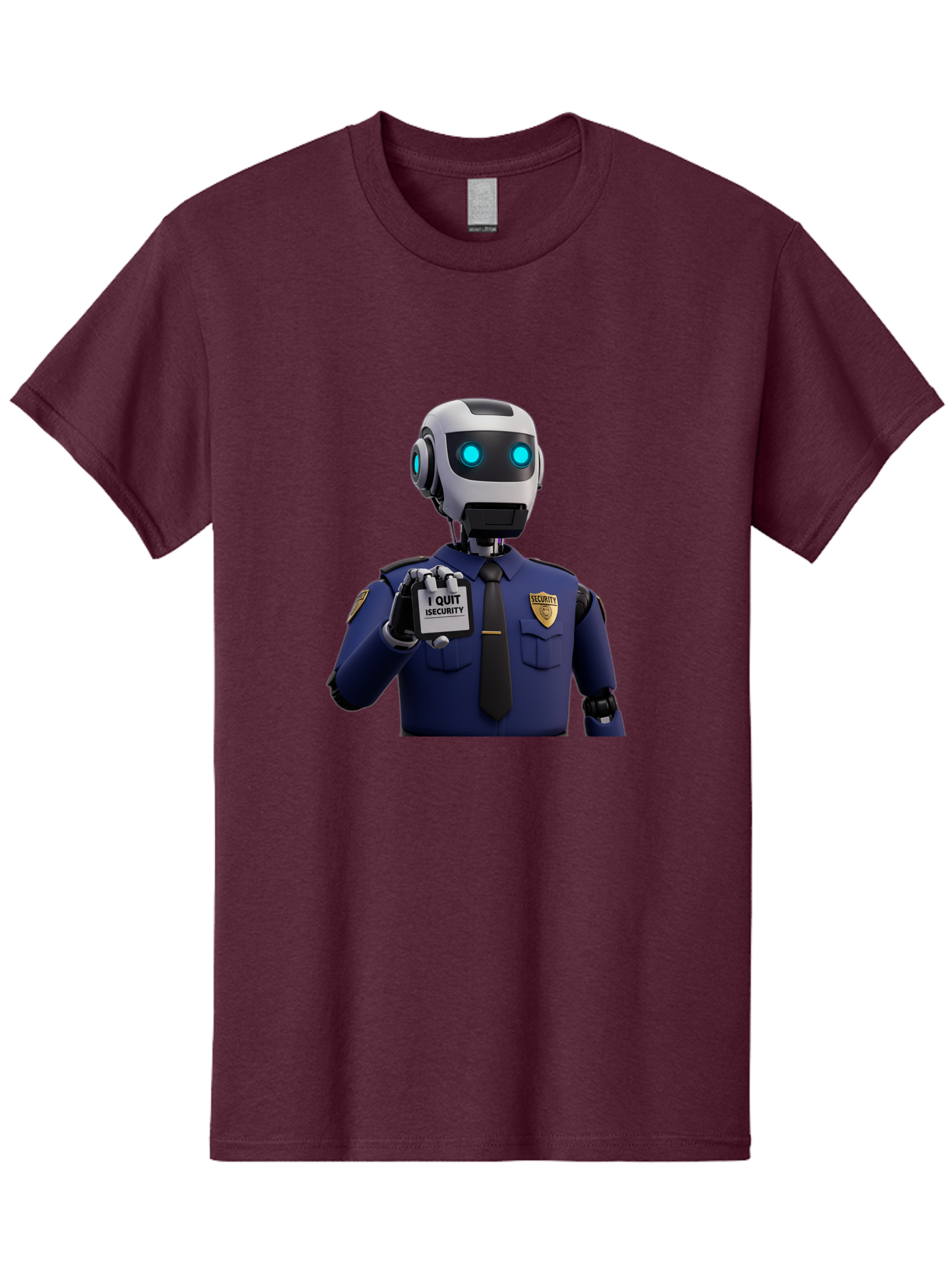 I-Quit-Security-Robot Men'S Graphic Tee, 100% Cotton, Comfortable Casual Summer Wear, Machine Washable, Vintage Camera, Old Camera, Antique Camera, Black Camera, Classic Photography, Photography Equipment, Nostalgic Device, Film Camera, Bak750