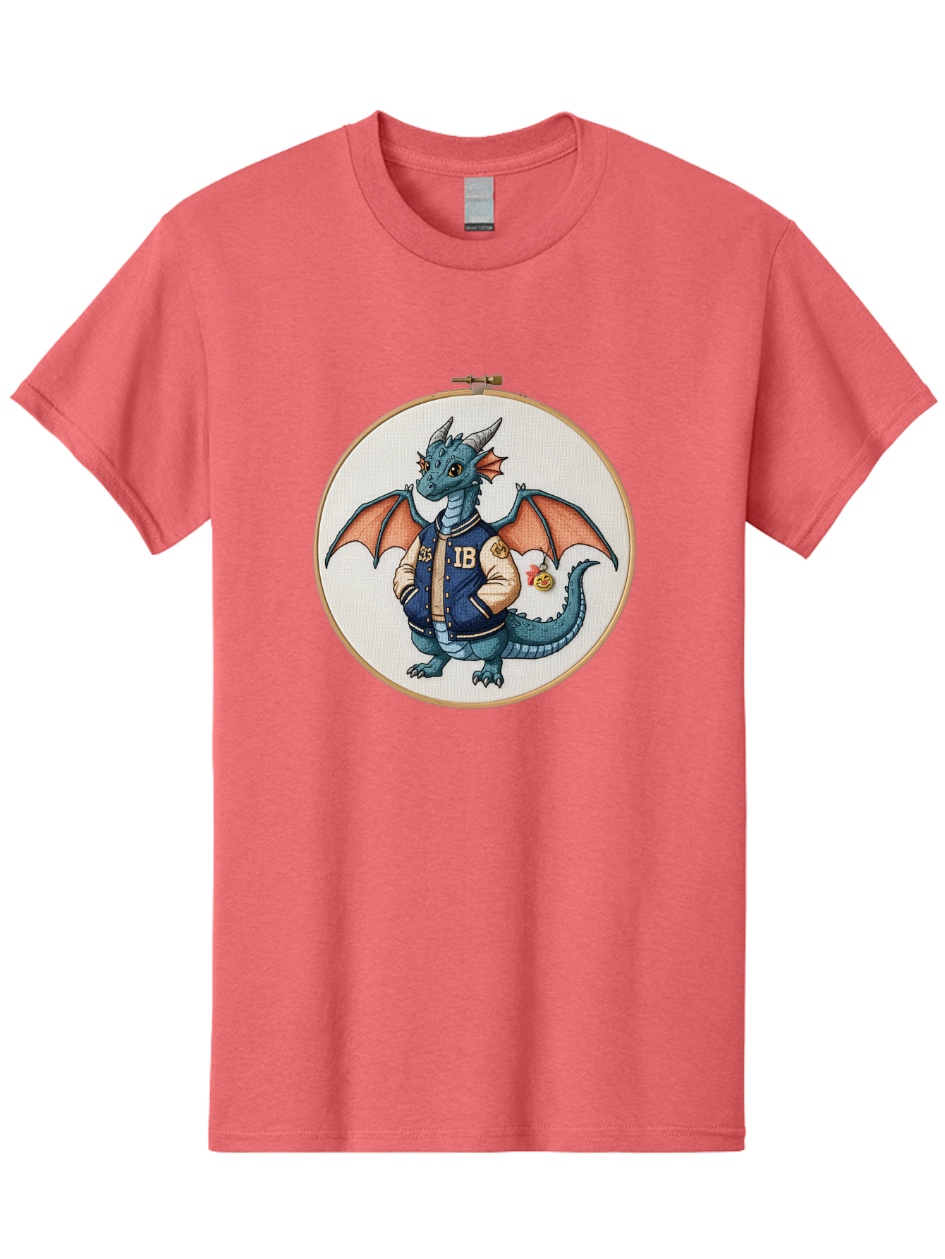 Ib-Dragon-Varsity-Jacket Men'S Graphic Tee, 100% Cotton, Comfortable Casual Summer Wear, Machine Washable, Vintage Camera, Old Camera, Antique Camera, Black Camera, Classic Photography, Photography Equipment, Nostalgic Device, Film Camera, Bak752