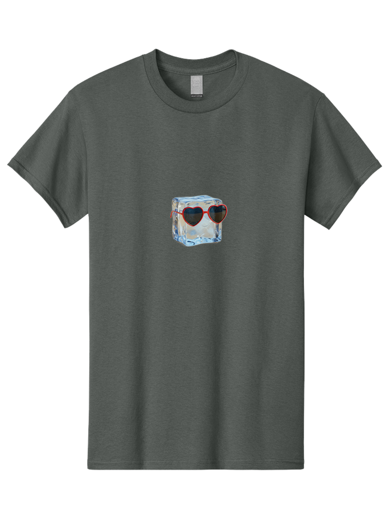 Ice-Cube-Wearing-Heart-Shaped-Sunglasses Men'S Graphic Tee, 100% Cotton, Comfortable Casual Summer Wear, Machine Washable, Vintage Camera, Old Camera, Antique Camera, Black Camera, Classic Photography, Photography Equipment, Nostalgic Device, Bak760