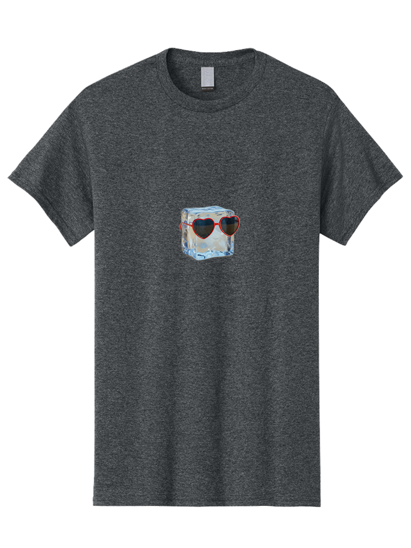 Ice-Cube-Wearing-Heart-Shaped-Sunglasses Men'S Graphic Tee, 100% Cotton, Comfortable Casual Summer Wear, Machine Washable, Vintage Camera, Old Camera, Antique Camera, Black Camera, Classic Photography, Photography Equipment, Nostalgic Device, Bak760