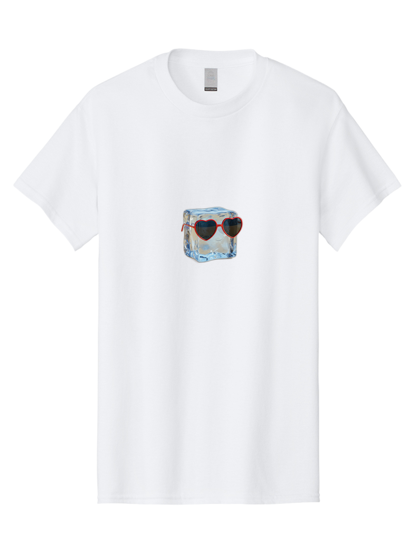 Ice-Cube-Wearing-Heart-Shaped-Sunglasses Men'S Graphic Tee, 100% Cotton, Comfortable Casual Summer Wear, Machine Washable, Vintage Camera, Old Camera, Antique Camera, Black Camera, Classic Photography, Photography Equipment, Nostalgic Device, Bak760