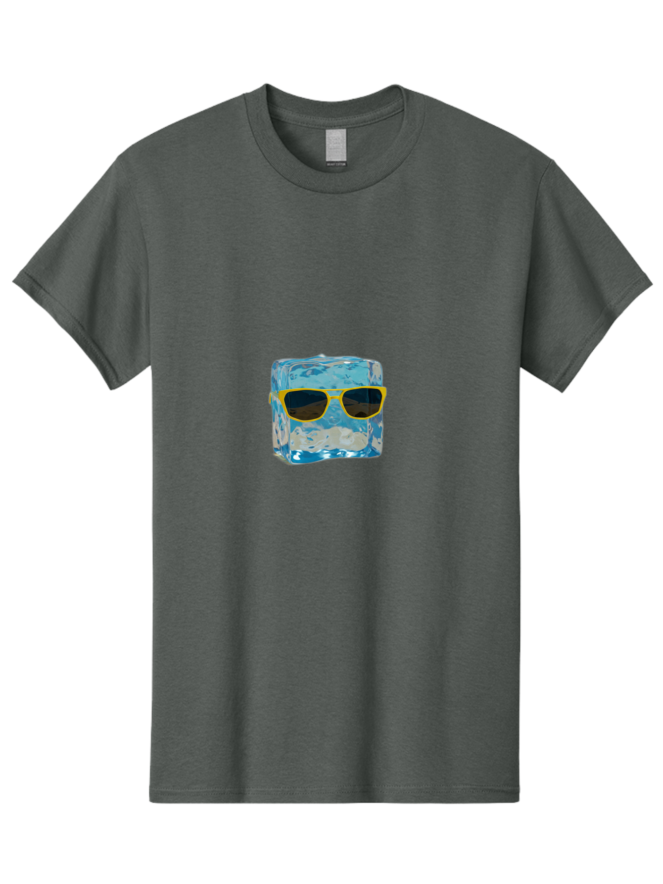 Ice-Cube-With-Sunglasses-2 Men'S Graphic Tee, 100% Cotton, Comfortable Casual Summer Wear, Machine Washable, Vintage Camera, Old Camera, Antique Camera, Black Camera, Classic Photography, Photography Equipment, Nostalgic Device, Film Camera, Bak763