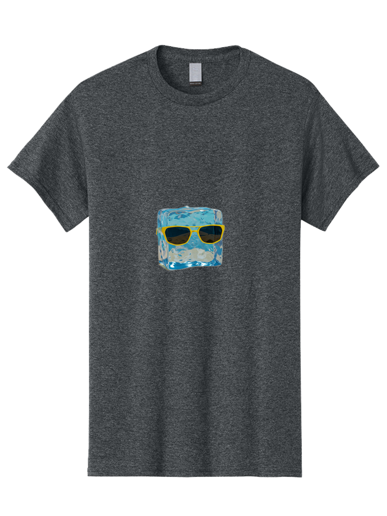 Ice-Cube-With-Sunglasses-2 Men'S Graphic Tee, 100% Cotton, Comfortable Casual Summer Wear, Machine Washable, Vintage Camera, Old Camera, Antique Camera, Black Camera, Classic Photography, Photography Equipment, Nostalgic Device, Film Camera, Bak763