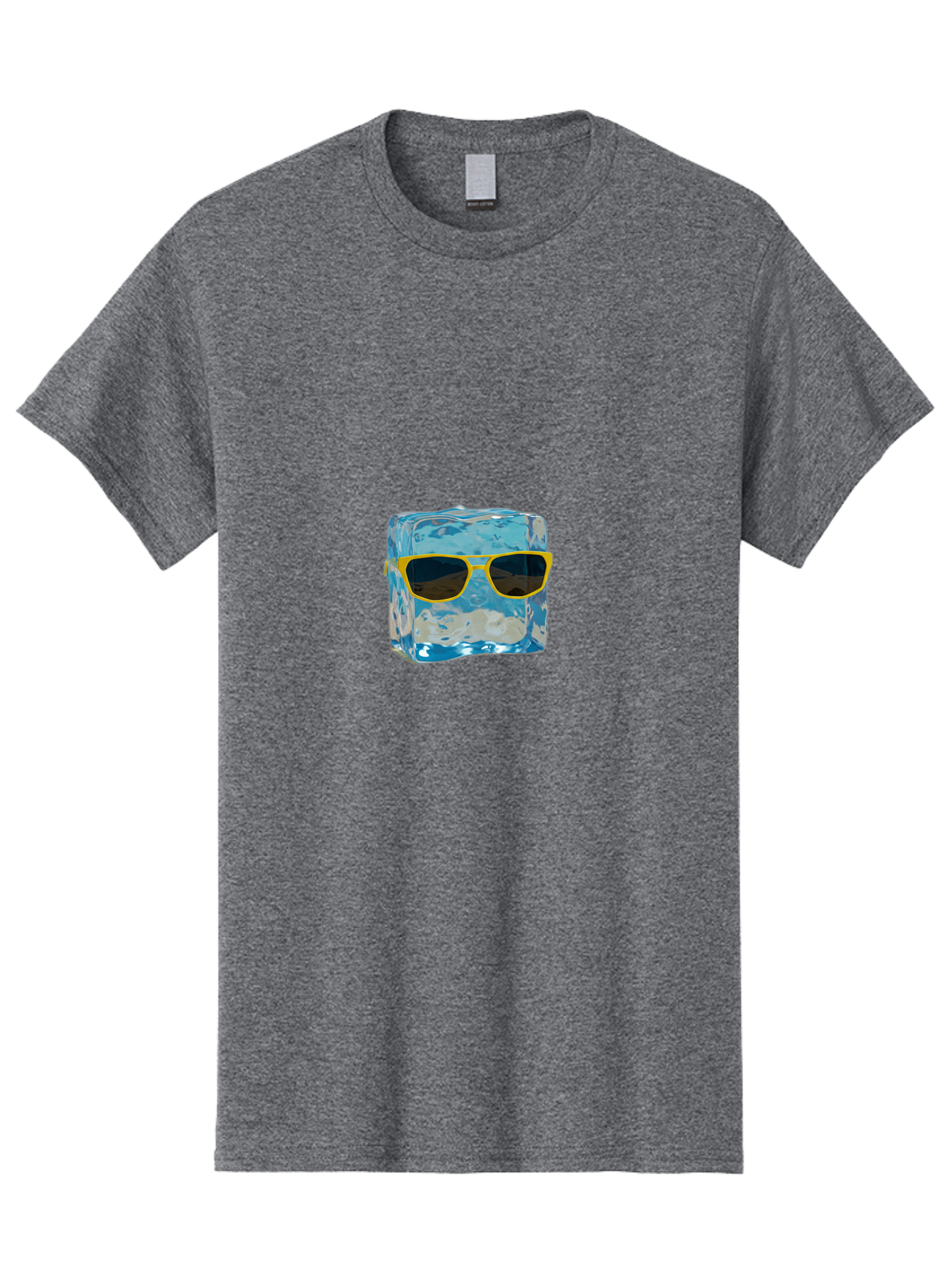 Ice-Cube-With-Sunglasses-2 Men'S Graphic Tee, 100% Cotton, Comfortable Casual Summer Wear, Machine Washable, Vintage Camera, Old Camera, Antique Camera, Black Camera, Classic Photography, Photography Equipment, Nostalgic Device, Film Camera, Bak763