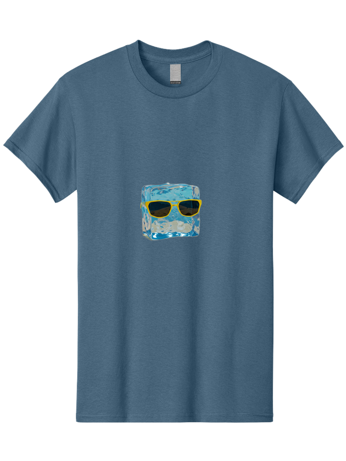 Ice-Cube-With-Sunglasses-2 Men'S Graphic Tee, 100% Cotton, Comfortable Casual Summer Wear, Machine Washable, Vintage Camera, Old Camera, Antique Camera, Black Camera, Classic Photography, Photography Equipment, Nostalgic Device, Film Camera, Bak763