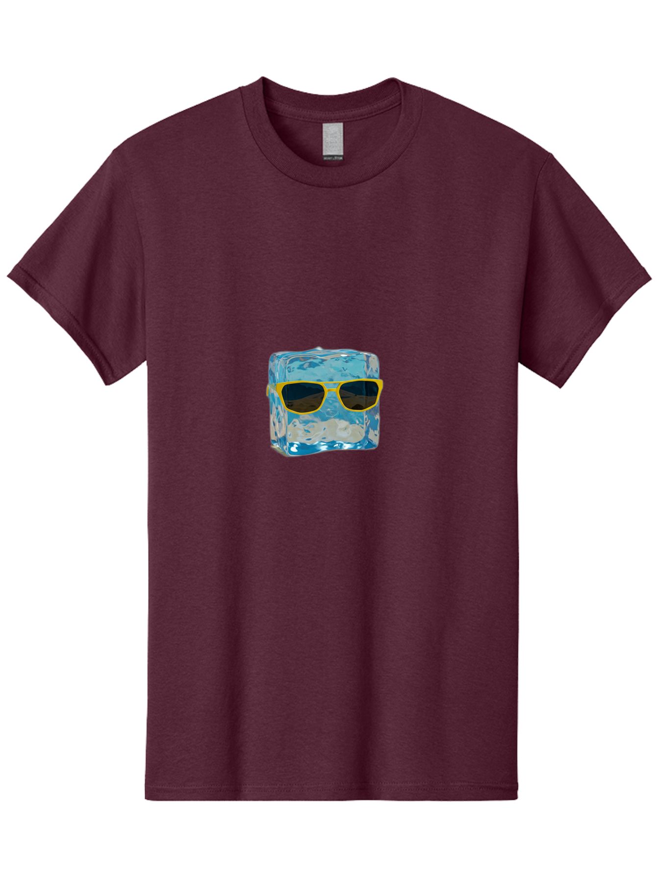 Ice-Cube-With-Sunglasses-2 Men'S Graphic Tee, 100% Cotton, Comfortable Casual Summer Wear, Machine Washable, Vintage Camera, Old Camera, Antique Camera, Black Camera, Classic Photography, Photography Equipment, Nostalgic Device, Film Camera, Bak763