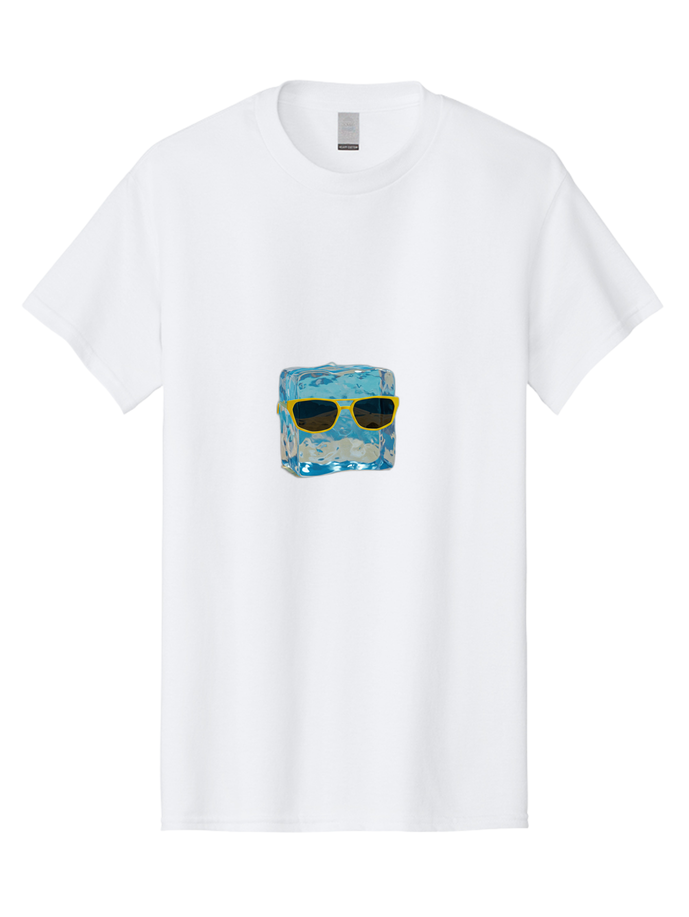 Ice-Cube-With-Sunglasses-2 Men'S Graphic Tee, 100% Cotton, Comfortable Casual Summer Wear, Machine Washable, Vintage Camera, Old Camera, Antique Camera, Black Camera, Classic Photography, Photography Equipment, Nostalgic Device, Film Camera, Bak763