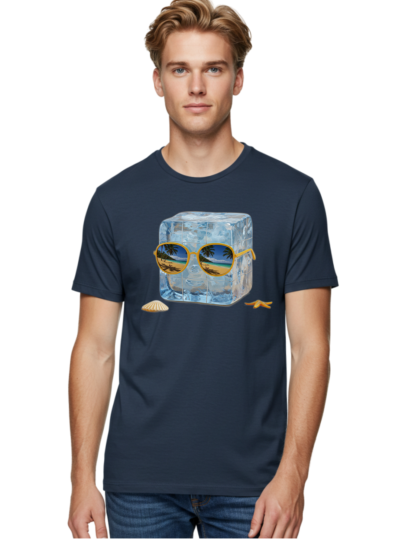 Ice-Cube-With-Sunglasses-3 Men'S Graphic Tee, 100% Cotton, Comfortable Casual Summer Wear, Machine Washable, Vintage Camera, Old Camera, Antique Camera, Black Camera, Classic Photography, Photography Equipment, Nostalgic Device, Film Camera, Bak764