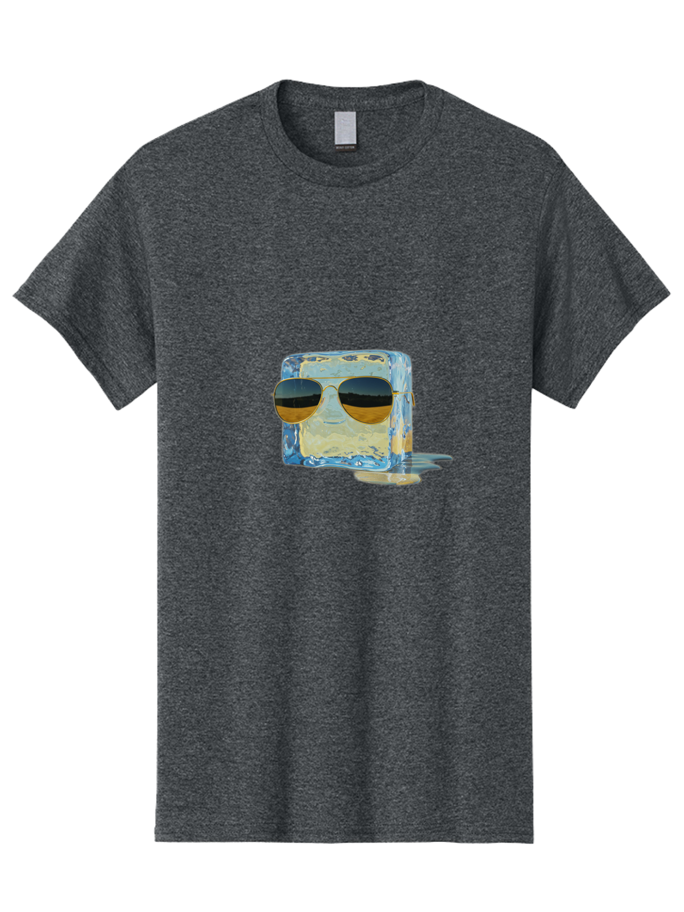 Ice-Cube-With-Sunglasses Men'S Graphic Tee, 100% Cotton, Comfortable Casual Summer Wear, Machine Washable, Vintage Camera, Old Camera, Antique Camera, Black Camera, Classic Photography, Photography Equipment, Nostalgic Device, Film Camera, Bak765