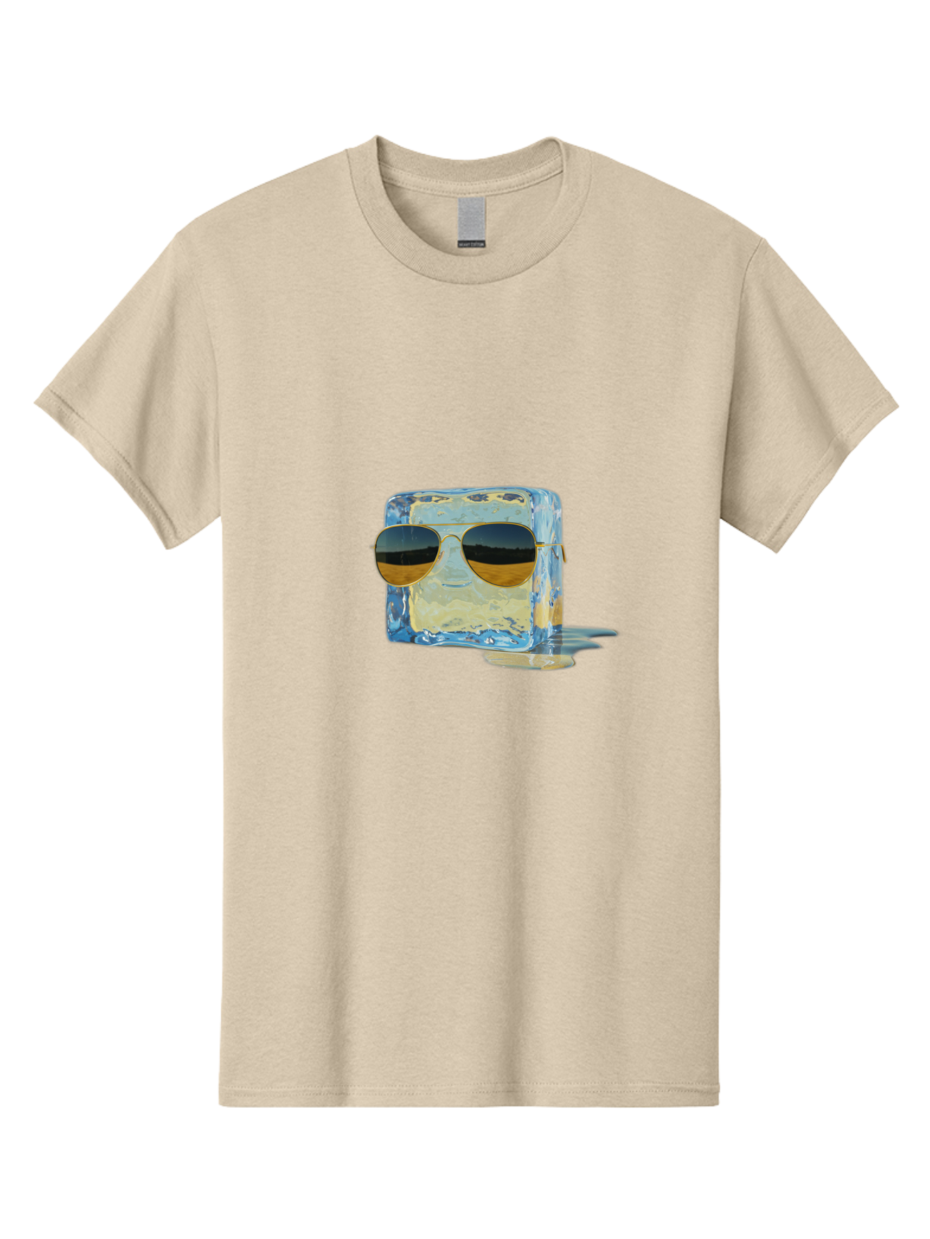 Ice-Cube-With-Sunglasses Men'S Graphic Tee, 100% Cotton, Comfortable Casual Summer Wear, Machine Washable, Vintage Camera, Old Camera, Antique Camera, Black Camera, Classic Photography, Photography Equipment, Nostalgic Device, Film Camera, Bak765