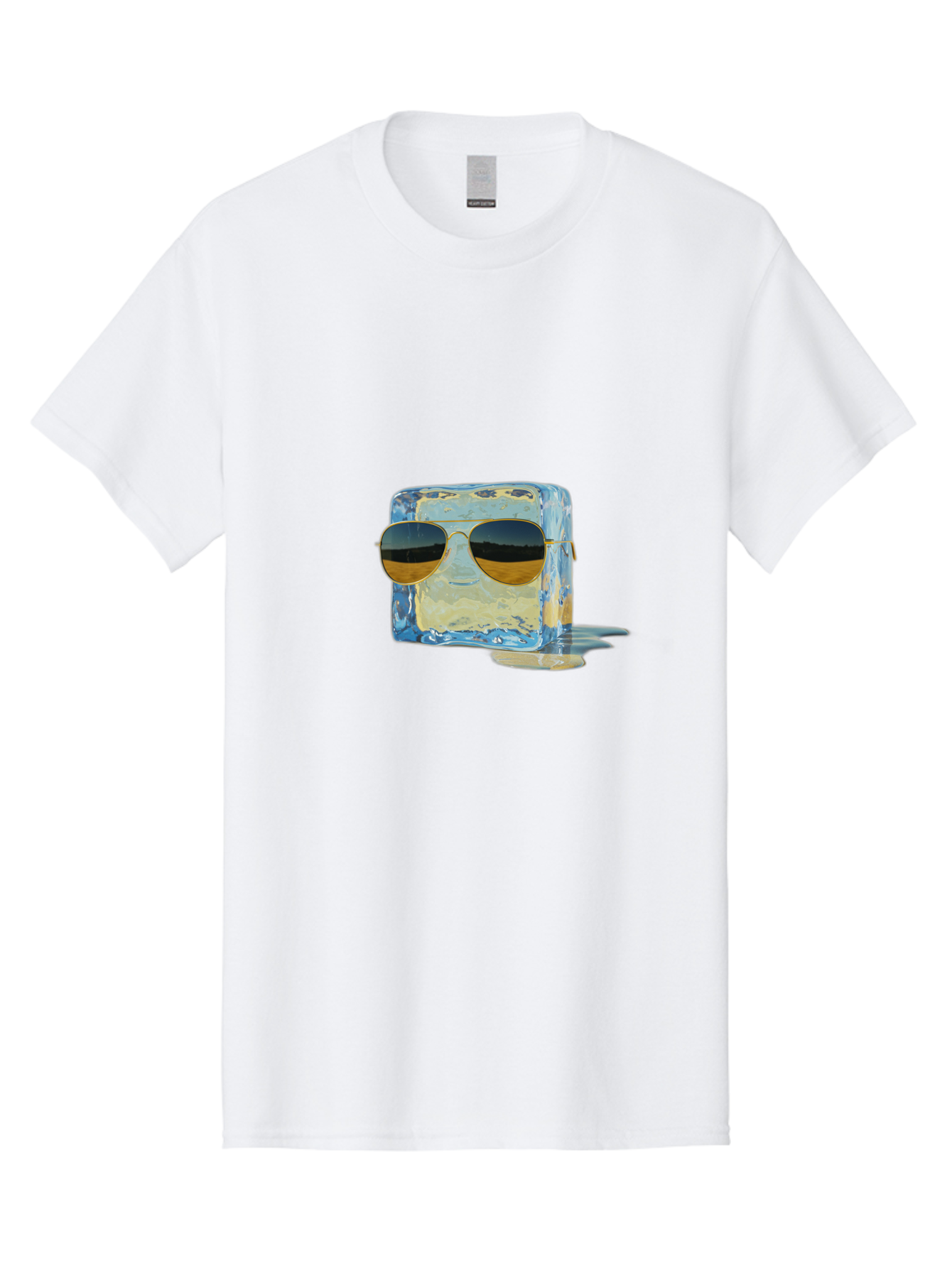 Ice-Cube-With-Sunglasses Men'S Graphic Tee, 100% Cotton, Comfortable Casual Summer Wear, Machine Washable, Vintage Camera, Old Camera, Antique Camera, Black Camera, Classic Photography, Photography Equipment, Nostalgic Device, Film Camera, Bak765