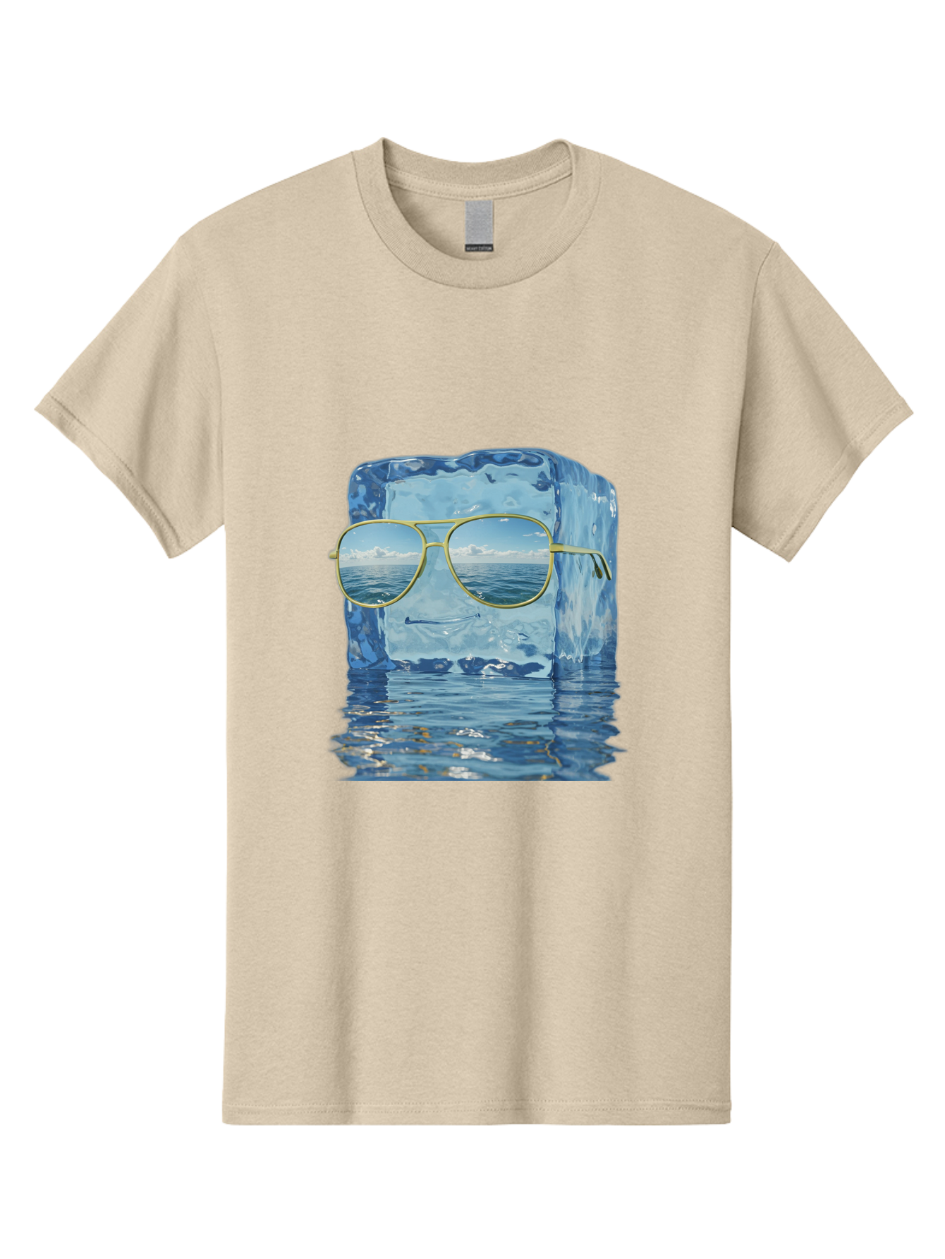 Iceberg-Sunglasses Men'S Graphic Tee, 100% Cotton, Comfortable Casual Summer Wear, Machine Washable, Vintage Camera, Old Camera, Antique Camera, Black Camera, Classic Photography, Photography Equipment, Nostalgic Device, Film Camera, Bak769