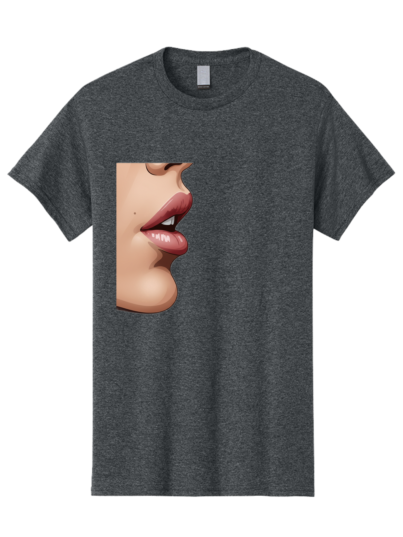 Kissing-Lips Men'S Graphic Tee, 100% Cotton, Comfortable Casual Summer Wear, Machine Washable, Vintage Camera, Old Camera, Antique Camera, Black Camera, Classic Photography, Photography Equipment, Nostalgic Device, Film Camera, Camera Art Bak777