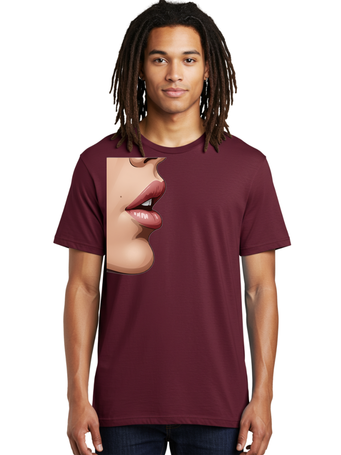 Kissing-Lips Men'S Graphic Tee, 100% Cotton, Comfortable Casual Summer Wear, Machine Washable, Vintage Camera, Old Camera, Antique Camera, Black Camera, Classic Photography, Photography Equipment, Nostalgic Device, Film Camera, Camera Art Bak777