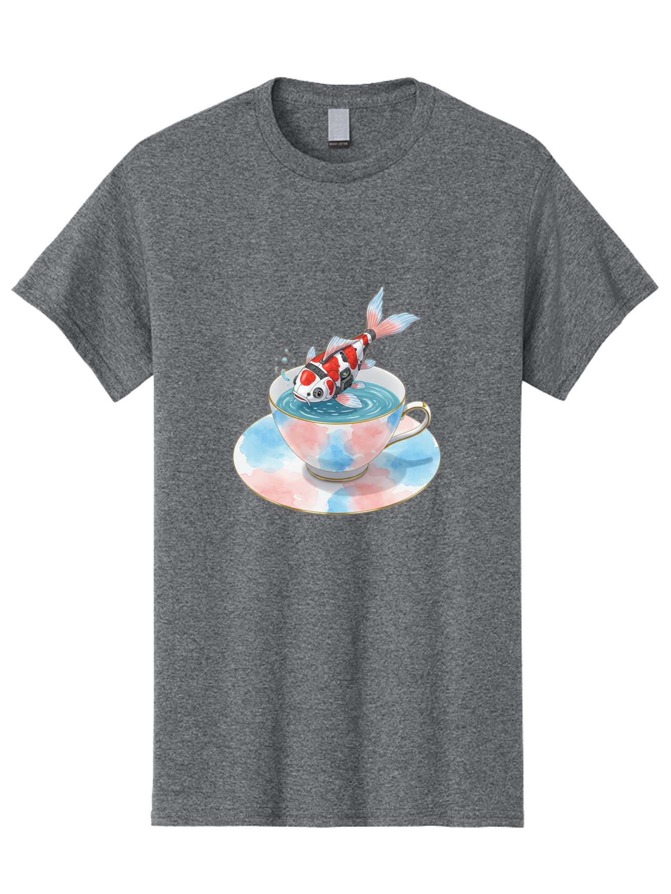 Koi-Fish-In-Teacup Men'S Graphic Tee, 100% Cotton, Comfortable Casual Summer Wear, Machine Washable, Vintage Camera, Old Camera, Antique Camera, Black Camera, Classic Photography, Photography Equipment, Nostalgic Device, Film Camera, Bak795