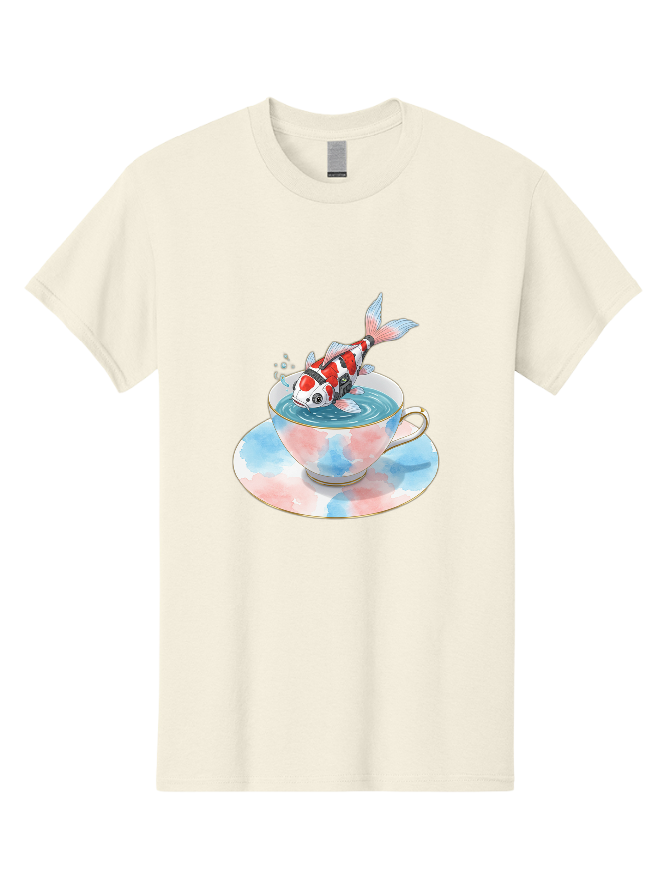 Koi-Fish-In-Teacup Men'S Graphic Tee, 100% Cotton, Comfortable Casual Summer Wear, Machine Washable, Vintage Camera, Old Camera, Antique Camera, Black Camera, Classic Photography, Photography Equipment, Nostalgic Device, Film Camera, Bak795