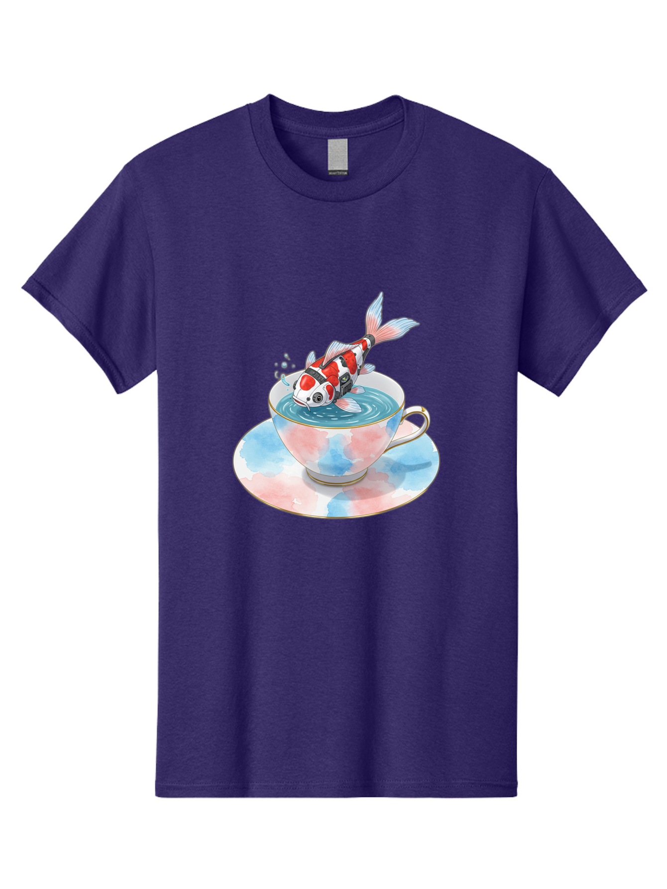 Koi-Fish-In-Teacup Men'S Graphic Tee, 100% Cotton, Comfortable Casual Summer Wear, Machine Washable, Vintage Camera, Old Camera, Antique Camera, Black Camera, Classic Photography, Photography Equipment, Nostalgic Device, Film Camera, Bak795