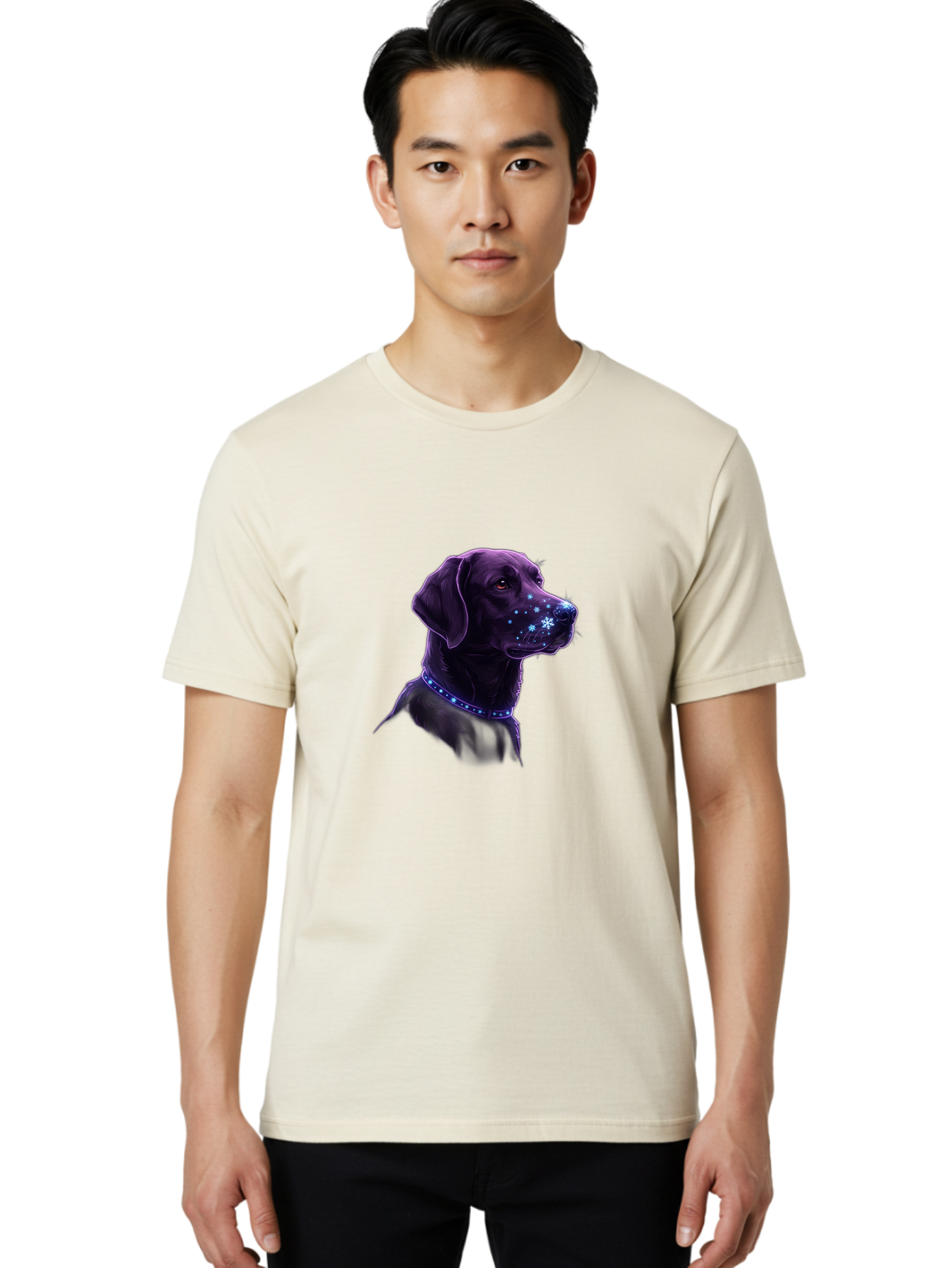 Labrador-With-Snowflakes Men'S Graphic Tee, 100% Cotton, Comfortable Casual Summer Wear, Machine Washable, Vintage Camera, Old Camera, Antique Camera, Black Camera, Classic Photography, Photography Equipment, Nostalgic Device, Film Camera, Bak800