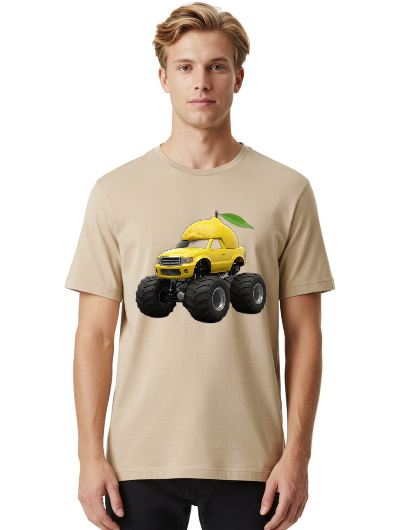 Lemon-Pickup-Truck Men'S Graphic Tee, 100% Cotton, Comfortable Casual Summer Wear, Machine Washable, Vintage Camera, Old Camera, Antique Camera, Black Camera, Classic Photography, Photography Equipment, Nostalgic Device, Film Camera, Bak805