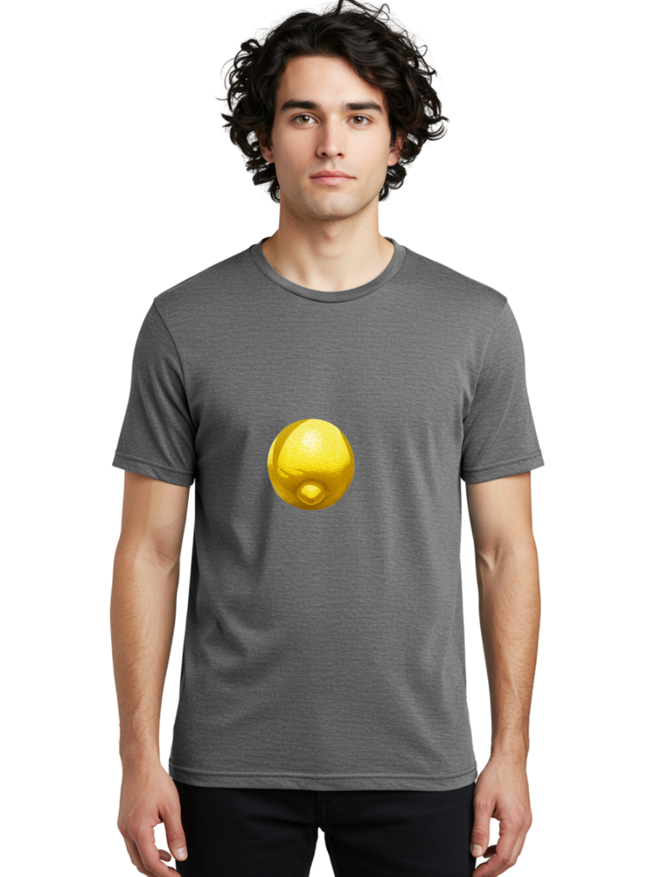 Lemon Men'S Graphic Tee, 100% Cotton, Comfortable Casual Summer Wear, Machine Washable, Vintage Camera, Old Camera, Antique Camera, Black Camera, Classic Photography, Photography Equipment, Nostalgic Device, Film Camera, Camera Art Bak809