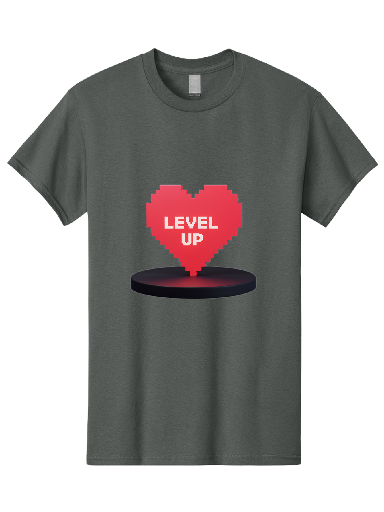 Level-Up-Heart Men'S Graphic Tee, 100% Cotton, Comfortable Casual Summer Wear, Machine Washable, Vintage Camera, Old Camera, Antique Camera, Black Camera, Classic Photography, Photography Equipment, Nostalgic Device, Film Camera, Camera Art Bak817