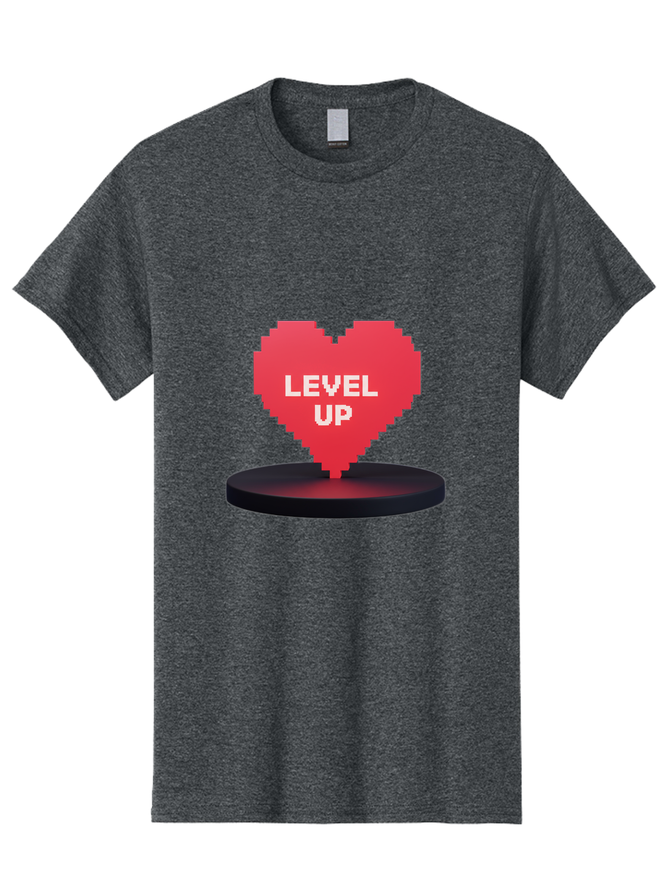 Level-Up-Heart Men'S Graphic Tee, 100% Cotton, Comfortable Casual Summer Wear, Machine Washable, Vintage Camera, Old Camera, Antique Camera, Black Camera, Classic Photography, Photography Equipment, Nostalgic Device, Film Camera, Camera Art Bak817