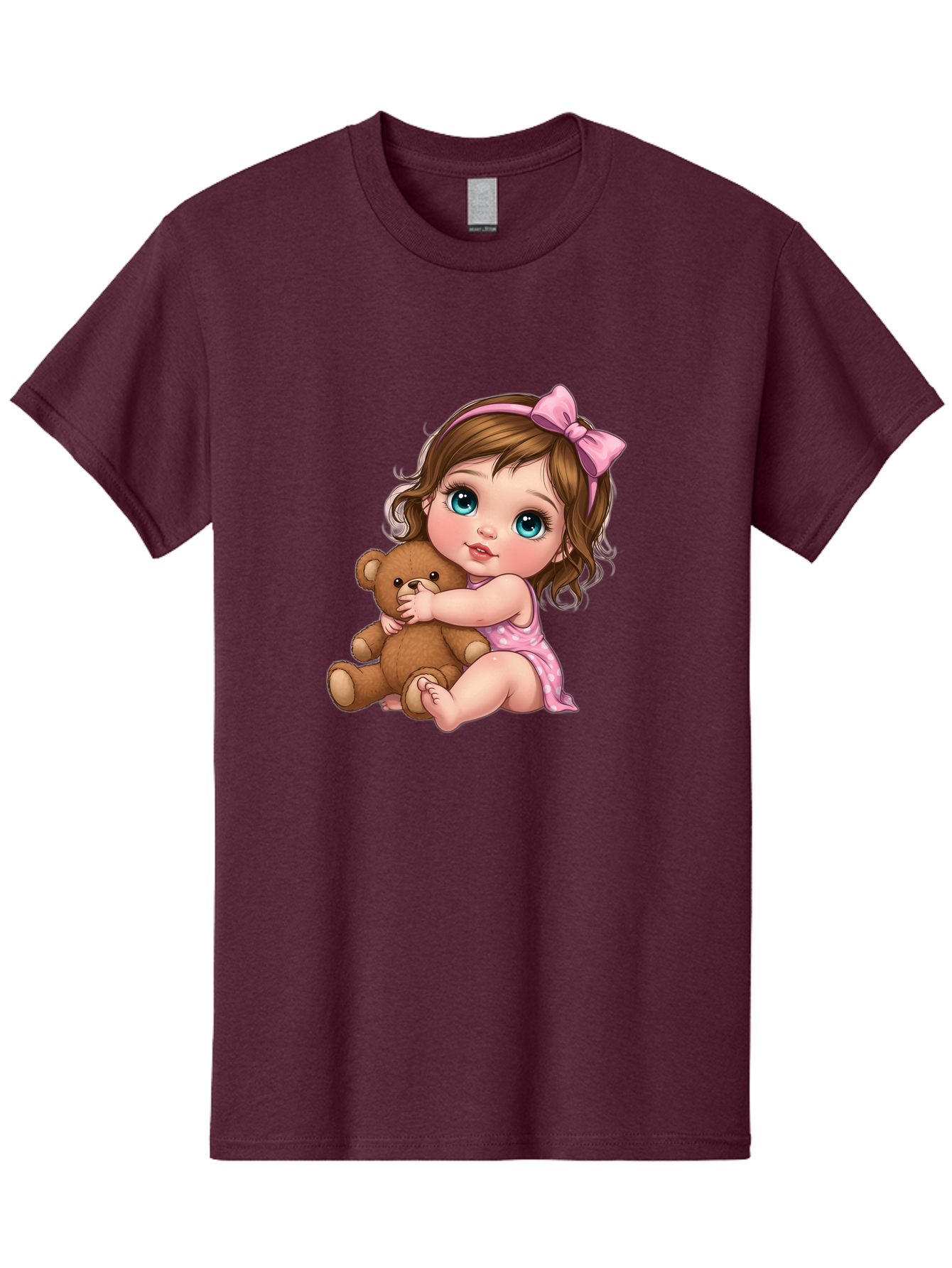 Little-Girl-Hugging-Teddy-Bear Men'S Graphic Tee, 100% Cotton, Comfortable Casual Summer Wear, Machine Washable, Vintage Camera, Old Camera, Antique Camera, Black Camera, Classic Photography, Photography Equipment, Nostalgic Device, Bak821