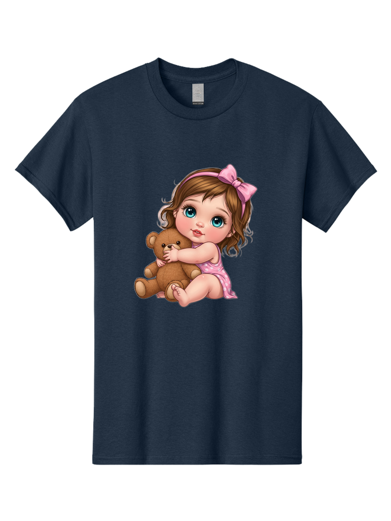 Little-Girl-Hugging-Teddy-Bear Men'S Graphic Tee, 100% Cotton, Comfortable Casual Summer Wear, Machine Washable, Vintage Camera, Old Camera, Antique Camera, Black Camera, Classic Photography, Photography Equipment, Nostalgic Device, Bak821