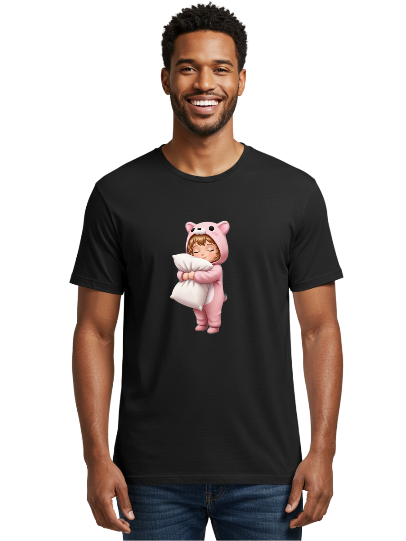 Little-Girl-In-Pig-Onesie Men'S Graphic Tee, 100% Cotton, Comfortable Casual Summer Wear, Machine Washable, Vintage Camera, Old Camera, Antique Camera, Black Camera, Classic Photography, Photography Equipment, Nostalgic Device, Film Camera, Bak822