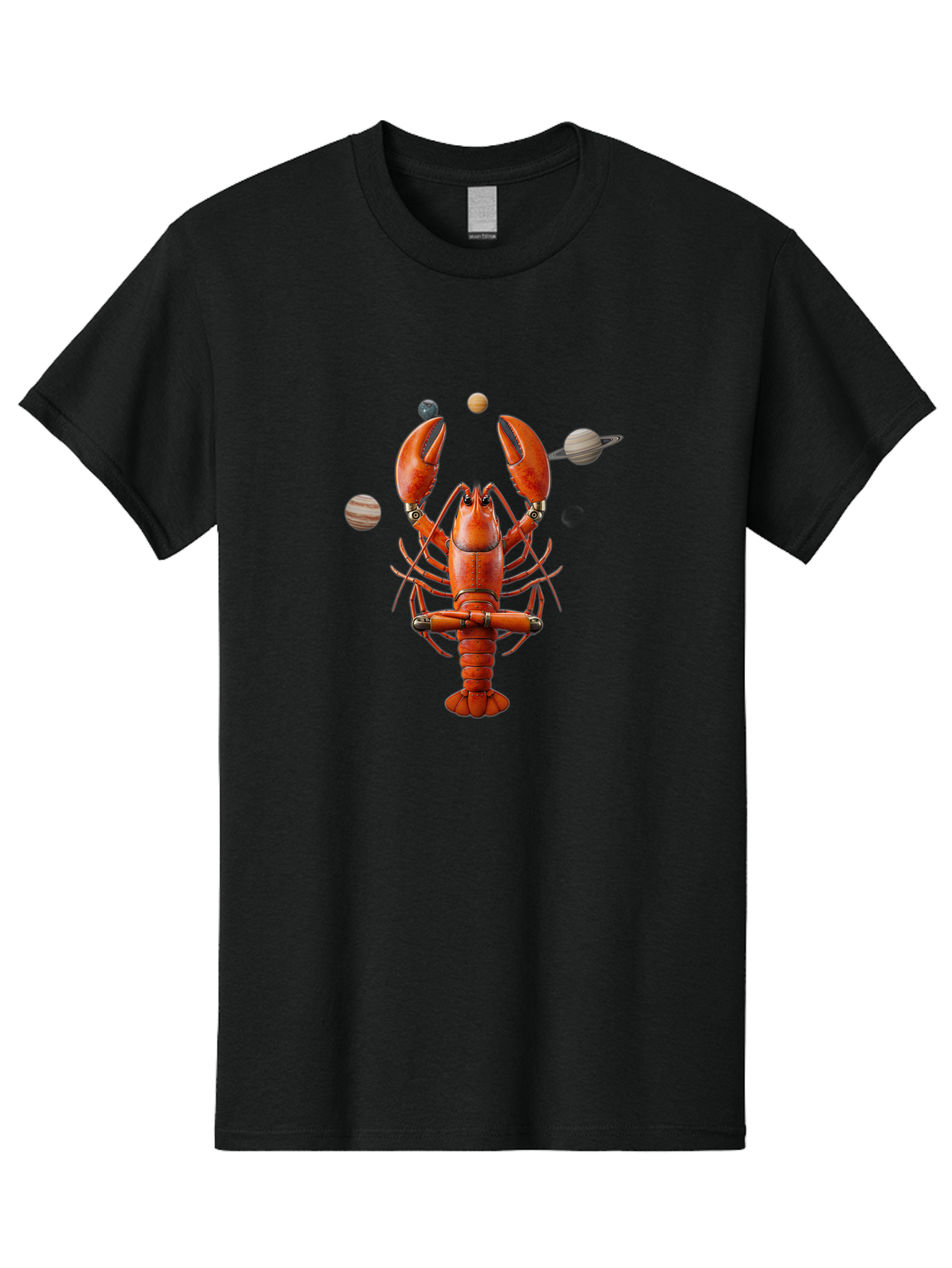 Lobster-With-Planets Men'S Graphic Tee, 100% Cotton, Comfortable Casual Summer Wear, Machine Washable, Vintage Camera, Old Camera, Antique Camera, Black Camera, Classic Photography, Photography Equipment, Nostalgic Device, Film Camera, Bak834