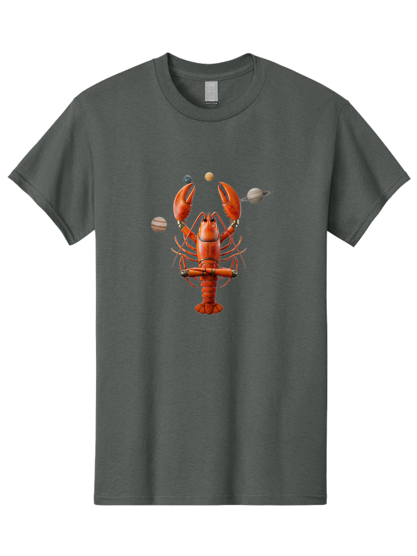 Lobster-With-Planets Men'S Graphic Tee, 100% Cotton, Comfortable Casual Summer Wear, Machine Washable, Vintage Camera, Old Camera, Antique Camera, Black Camera, Classic Photography, Photography Equipment, Nostalgic Device, Film Camera, Bak834