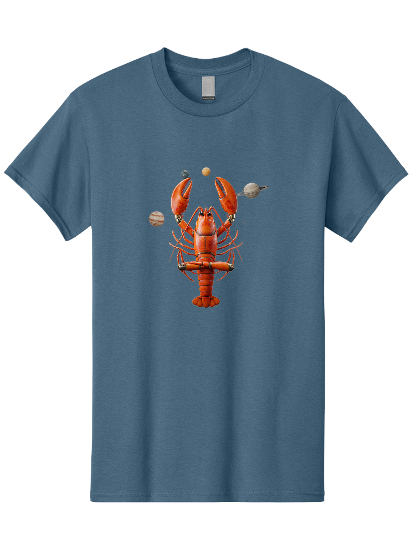 Lobster-With-Planets Men'S Graphic Tee, 100% Cotton, Comfortable Casual Summer Wear, Machine Washable, Vintage Camera, Old Camera, Antique Camera, Black Camera, Classic Photography, Photography Equipment, Nostalgic Device, Film Camera, Bak834