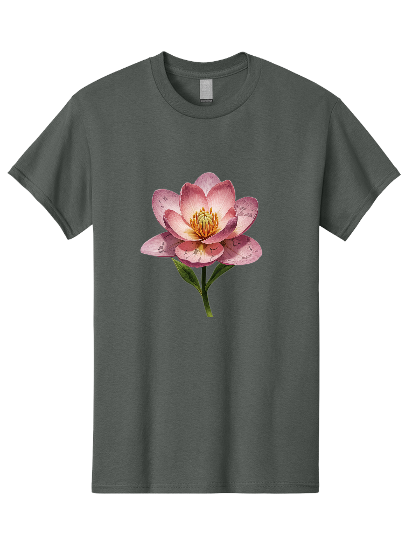 Lotus-Flower-2 Men'S Graphic Tee, 100% Cotton, Comfortable Casual Summer Wear, Machine Washable, Vintage Camera, Old Camera, Antique Camera, Black Camera, Classic Photography, Photography Equipment, Nostalgic Device, Film Camera, Camera Art Bak838