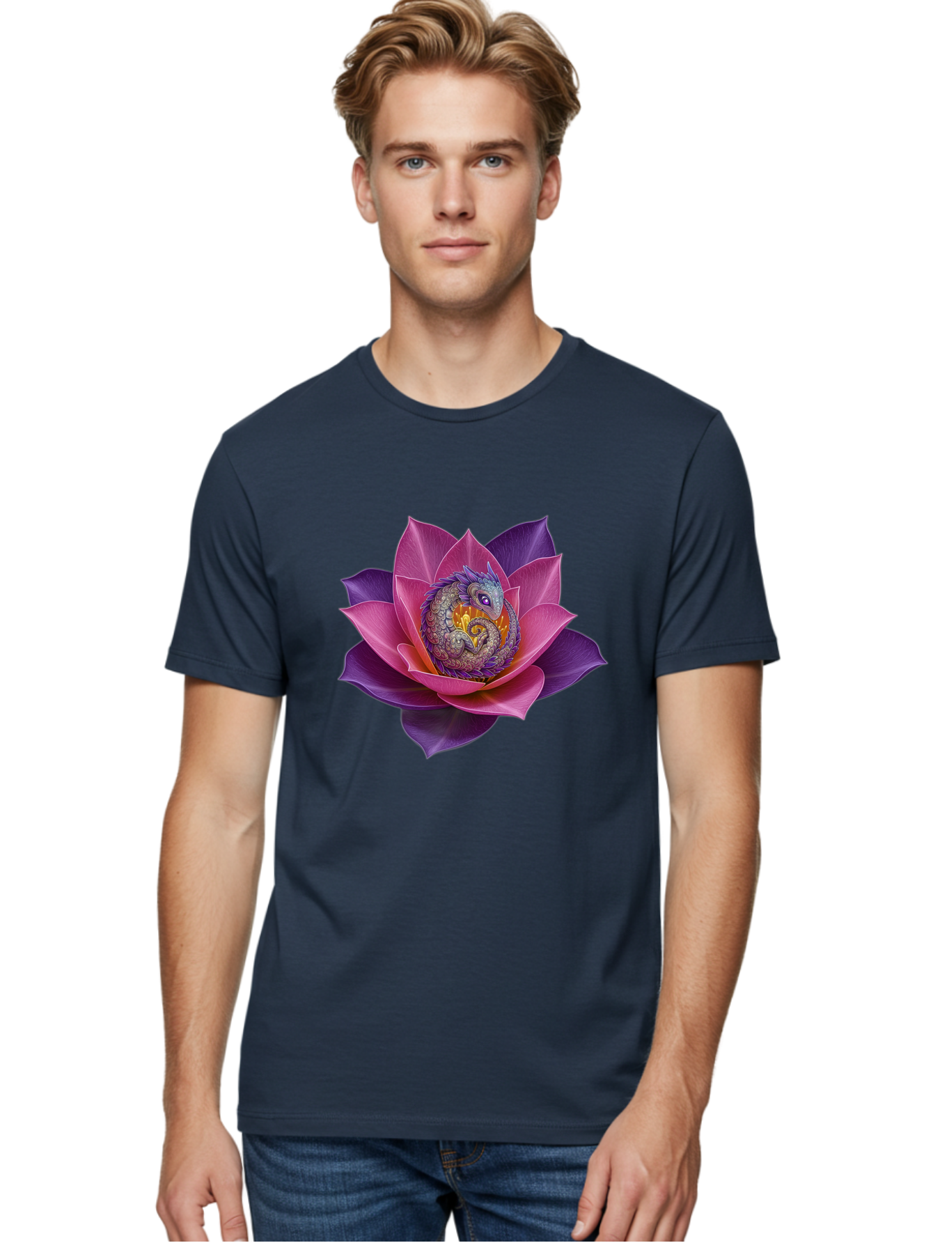 Lotus-Flower-With-Dragon Men'S Graphic Tee, 100% Cotton, Comfortable Casual Summer Wear, Machine Washable, Vintage Camera, Old Camera, Antique Camera, Black Camera, Classic Photography, Photography Equipment, Nostalgic Device, Film Camera, Bak840